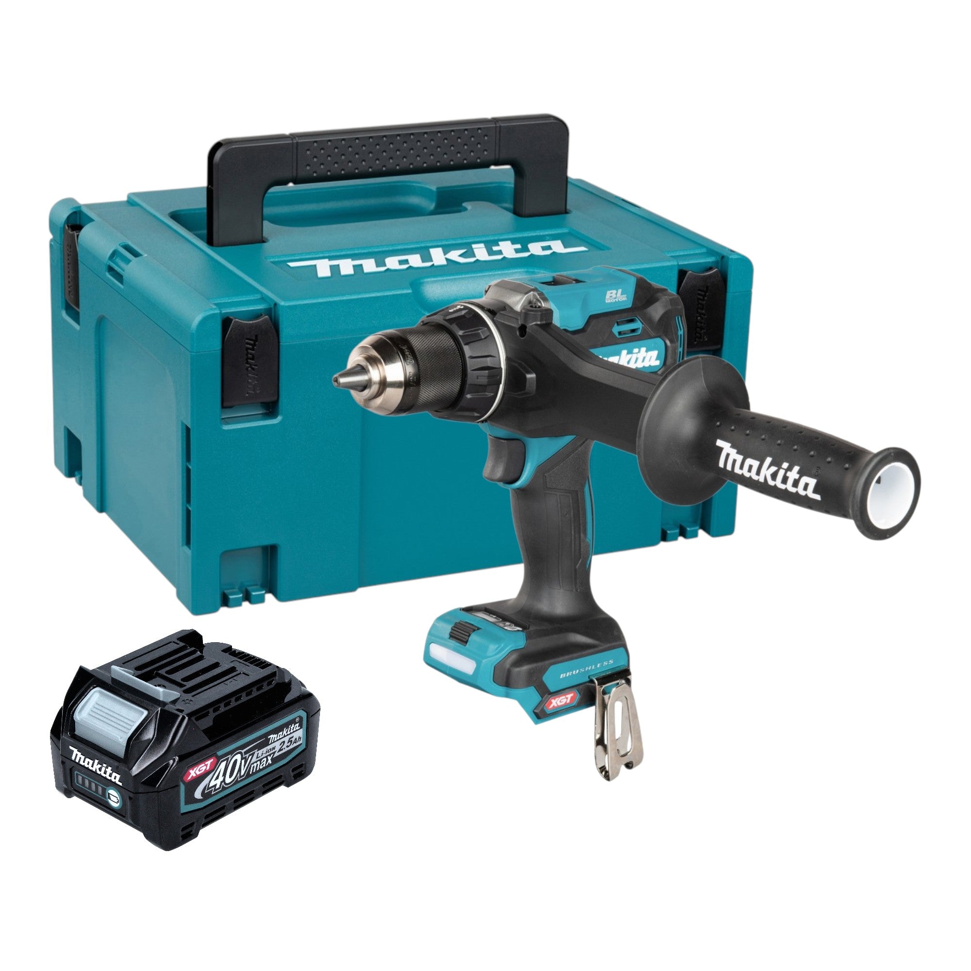 Makita DF 003 GD101 Akku Bohrschrauber 40 V max 180 Nm Brushless 1x Akku 2 5 Ah Makpac ohne Ladegeraet 0 - toolbrothers