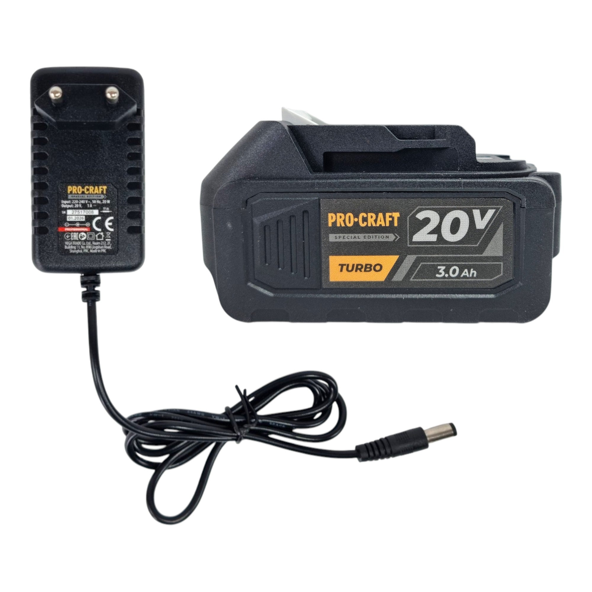 Procraft CT20BL Akku Rasentrimmer 20 V 30 cm Brushless Black Edition 1x Akku 3 0 Ah Ladegeraet 2 - toolbrothers