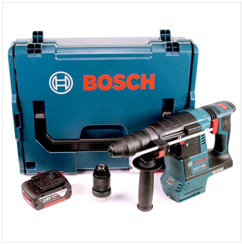Bosch GBH 18V-26 F Akku Bohrhammer 18V 2,6J brushless SDS plus + 1x Akku 2,0Ah + L-Boxx - ohne Schnellladegerät