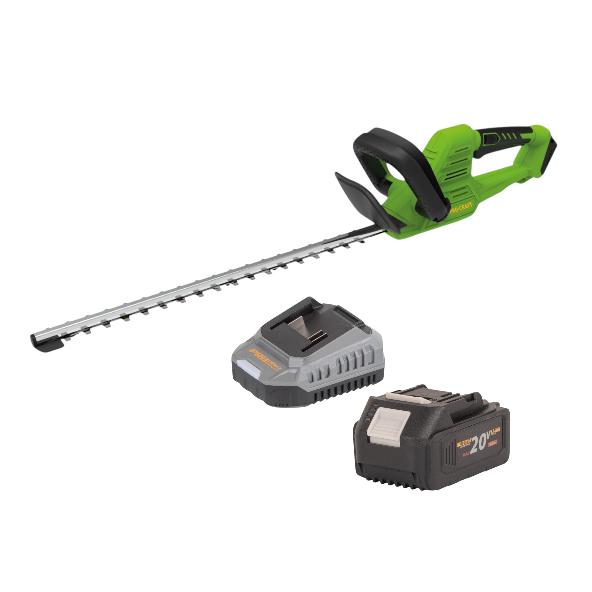 Procraft PZA26bb Akku Heckenschere 20 V 550 mm Brushless 1x Akku 4 0 Ah Ladegeraet 0 - toolbrothers