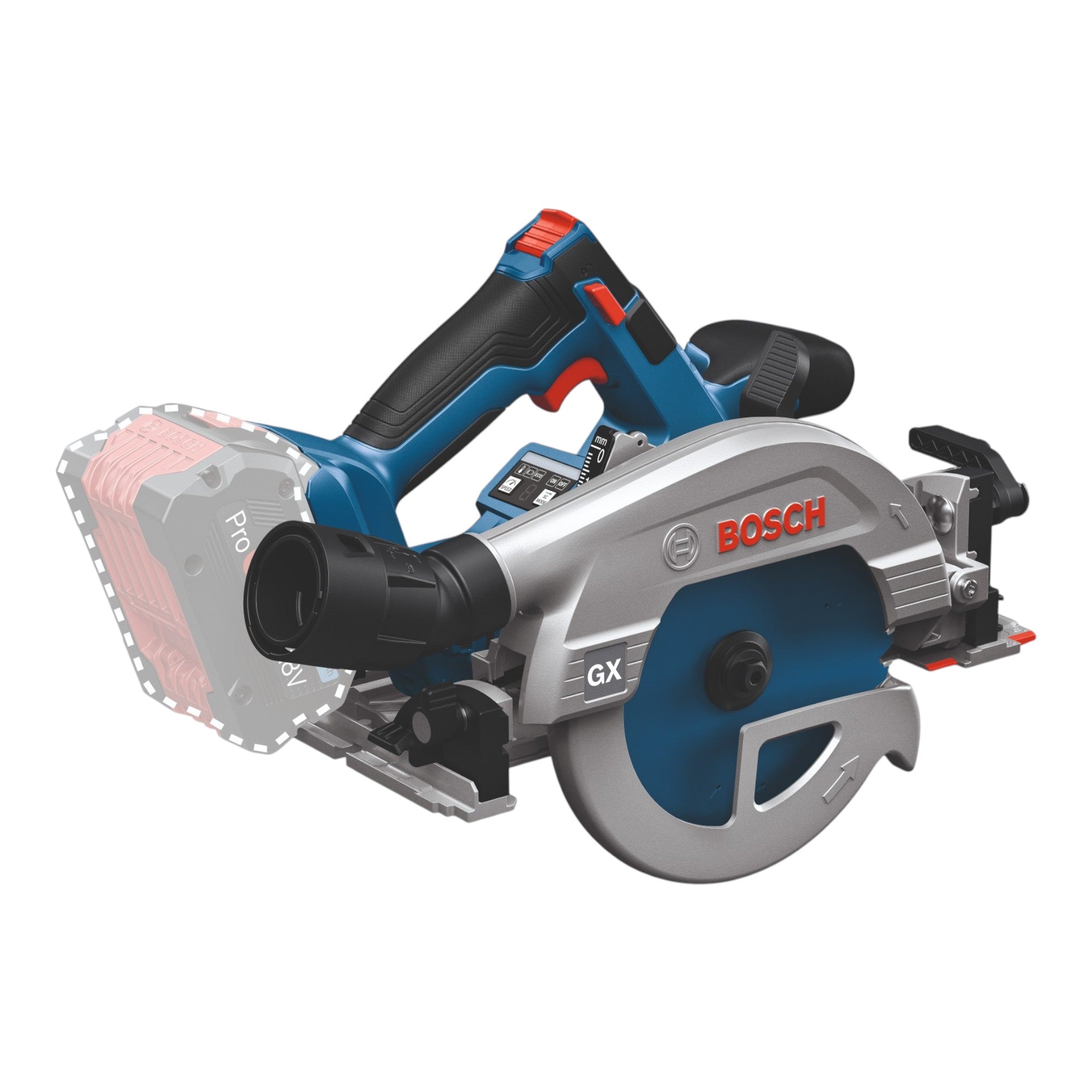 Bosch GKS 18V 57 2 GX Professional Akku Kreissaege 18 V 165 mm 0615A500DZ Brushless L Boxx ohne Akku ohne Ladegeraet 1 - toolbrothers