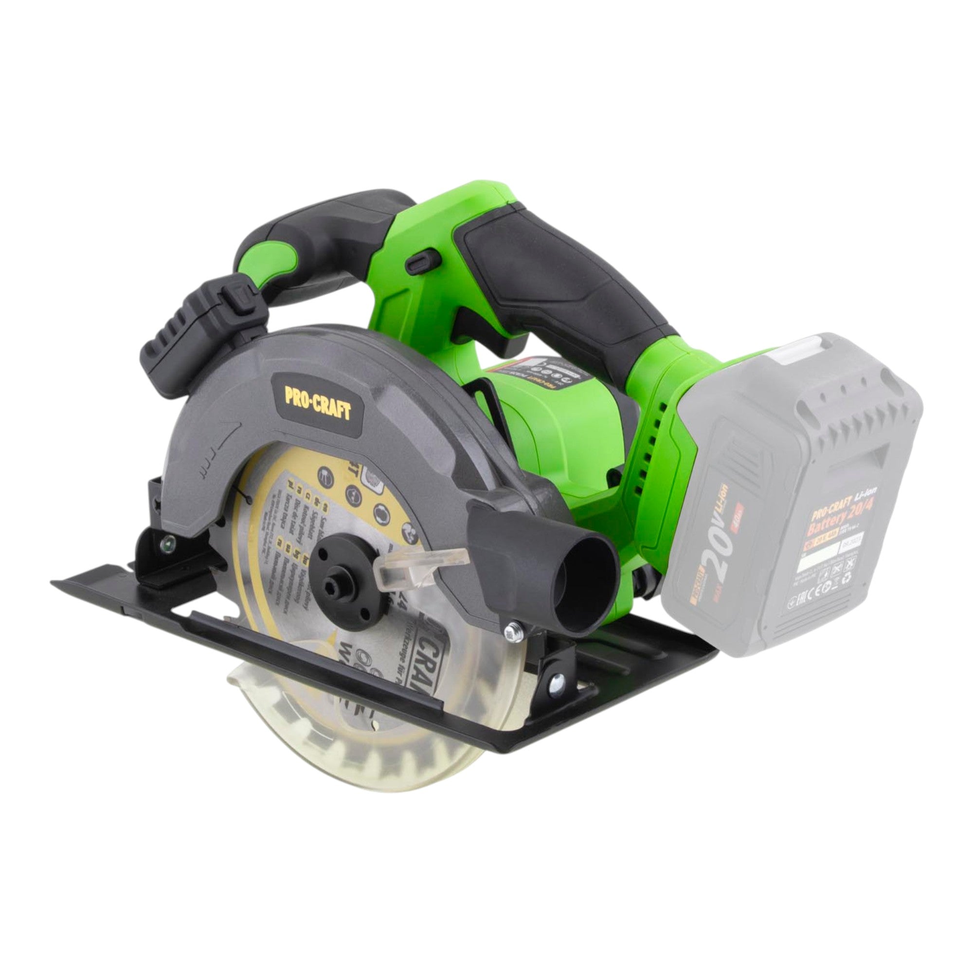 Procraft PCA28bb Akku Kreissaege 20 V 165 mm Brushless 2x Akku 4 0 Ah Ladegeraet 1 - toolbrothers