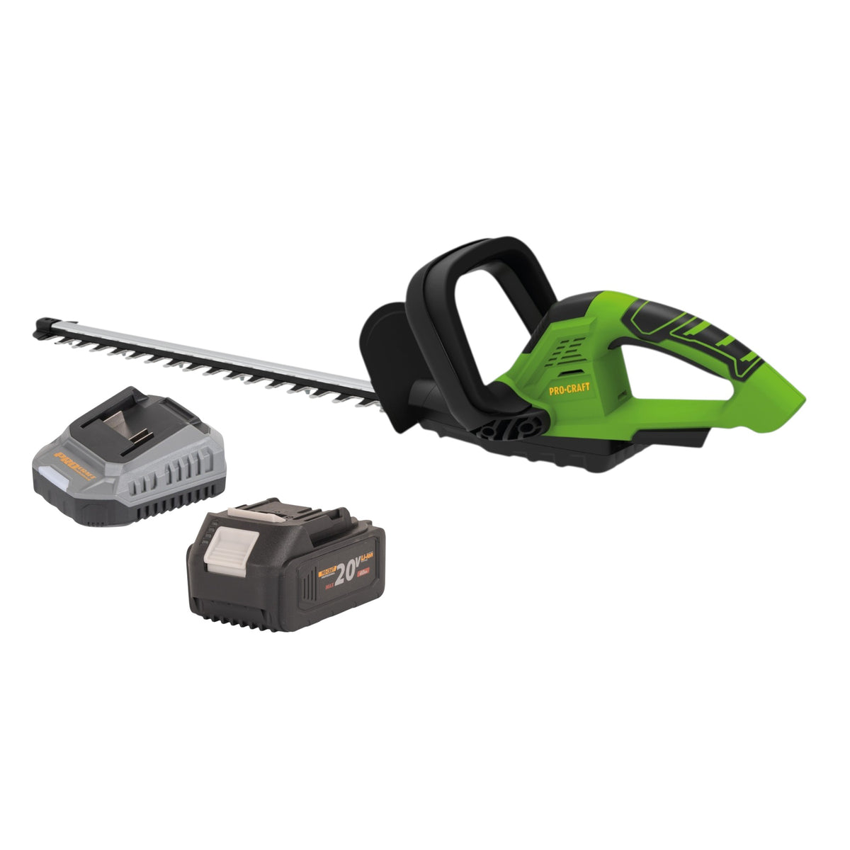 Taille-haie sans fil Procraft PZA24bb 20 V 510 mm sans balais + 1 batterie 4,0 Ah + chargeur
