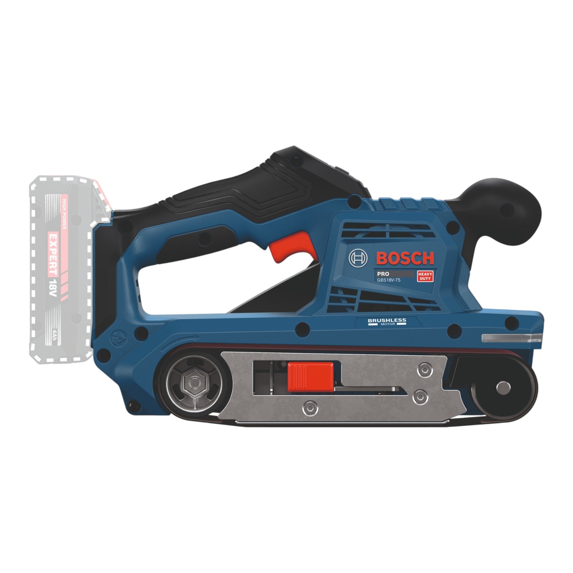 Bosch GBS 18V 75 Akku Bandschleifer 18 V 76 x 533 mm Brushless 1x ProCORE Akku 4 0 Ah Ladegeraet 1 - toolbrothers
