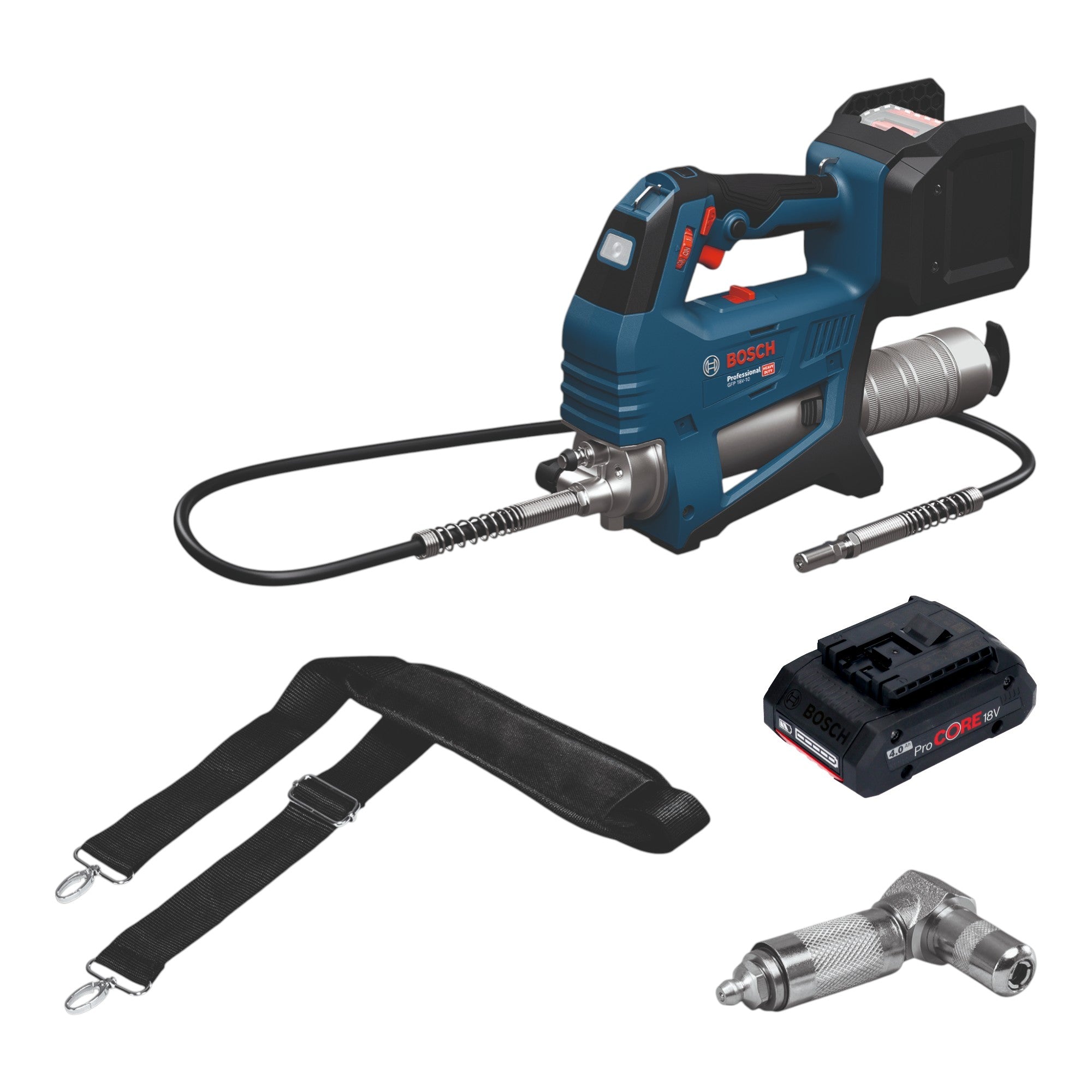 Bosch GFP 18V 10 Akku Fettpresse 18 V 10000 psi 1x ProCORE Akku 4 0 Ah ohne Ladegeraet 0 - toolbrothers