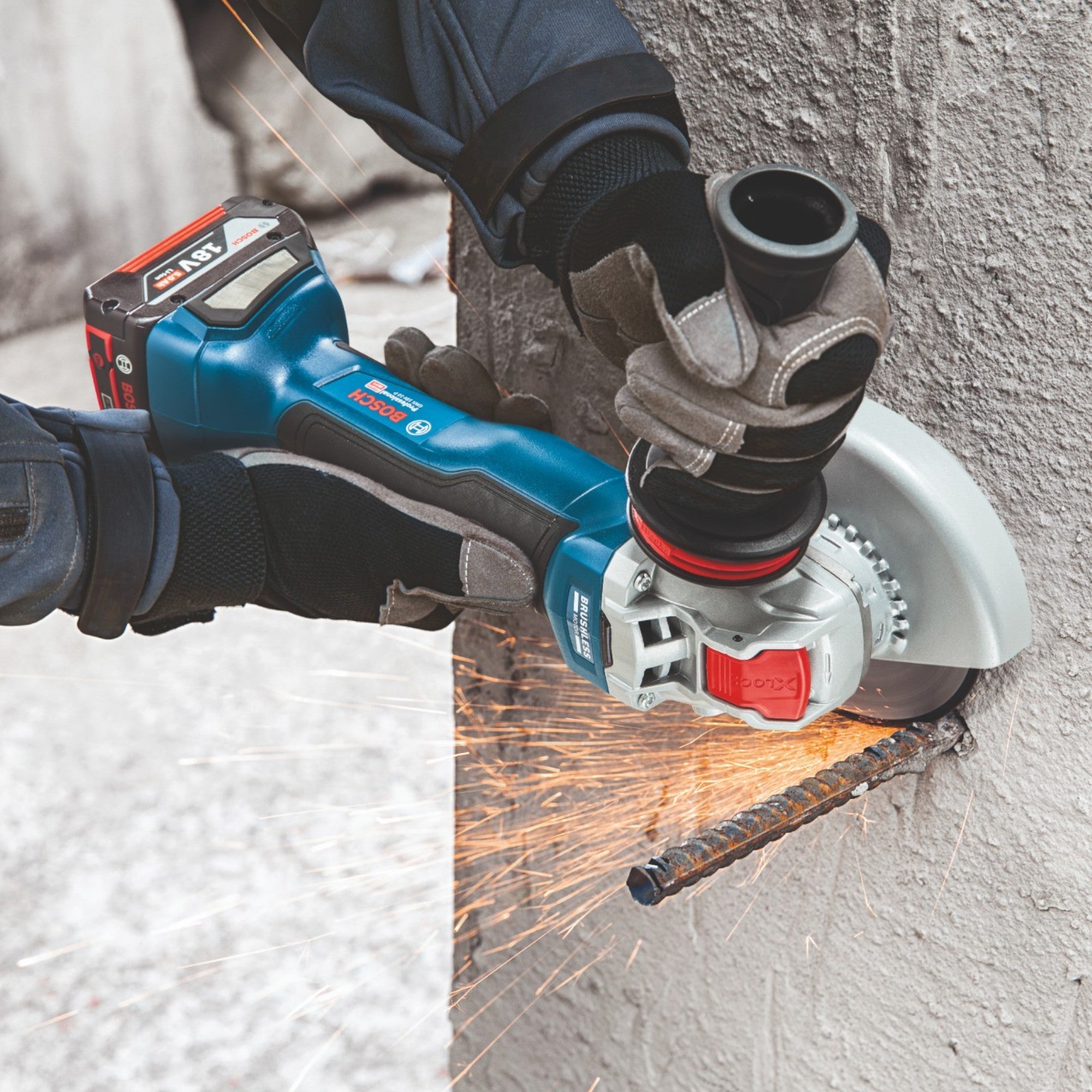Bosch GWS 18V 10 P Professional Akku Winkelschleifer 18 V 125 mm Brushless 2x ProCORE Akku 5 5 Ah Ladegeraet 4 - toolbrothers