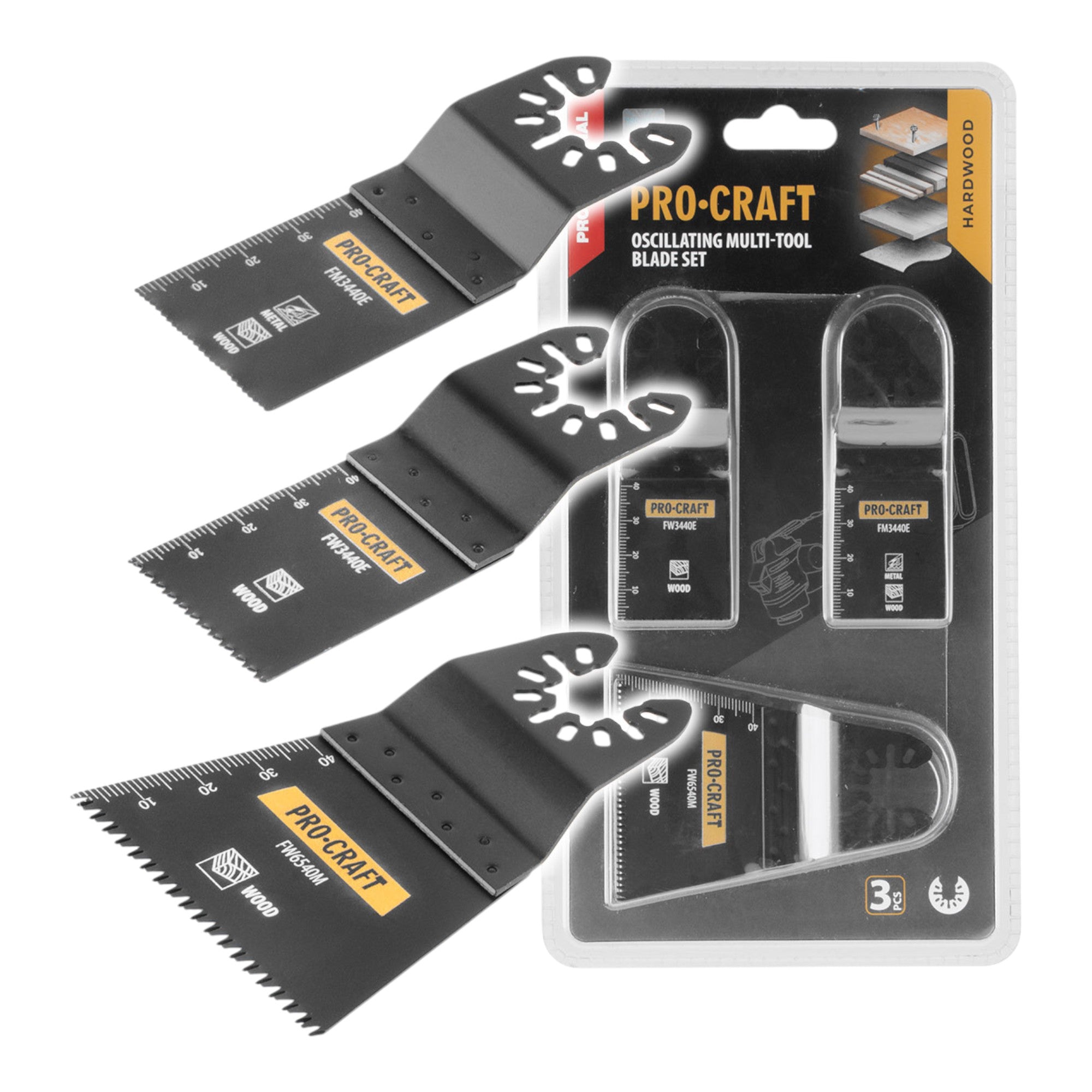 Procraft MB3 Saegeblatt Set 3 tlg fuer oszillierende Multifunktionswerkzeuge 0 - toolbrothers