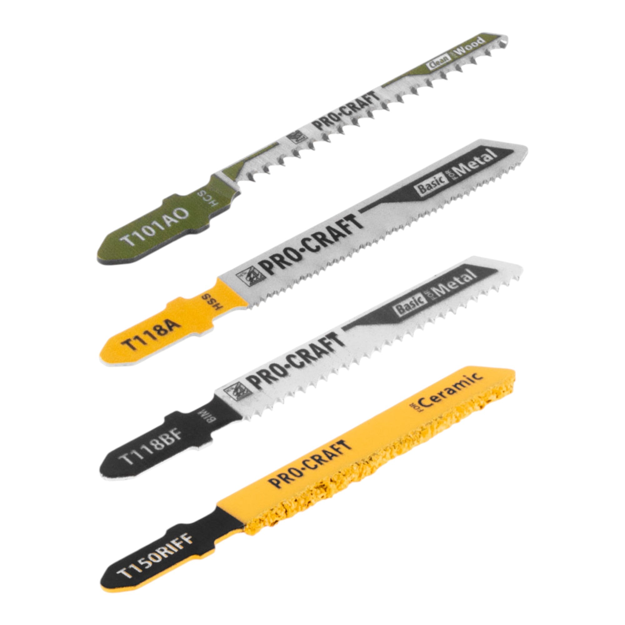 Procraft JB10 Stichsaegeblatt Set 10 tlg 1 50 mm fuer Holz Metall und Keramik 2 - toolbrothers