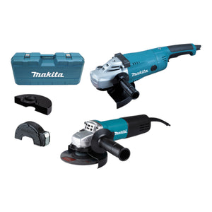 Makita DK 0054 G Winkelschleifer Set GA 9020 R 2200 W 230 mm + 9558 HNR 840 W 125 mm