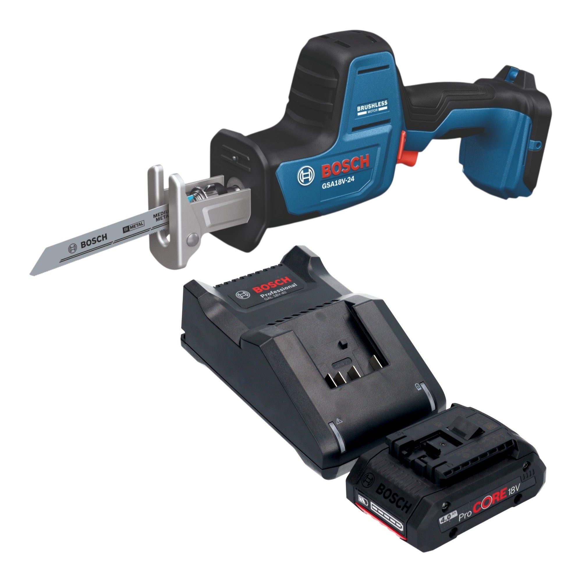 Bosch GSA 18V 24 Professional Akku Saebelsaege 18 V 230 mm Brushless 1x ProCORE Akku 4 0 Ah Ladegeraet 0 - toolbrothers