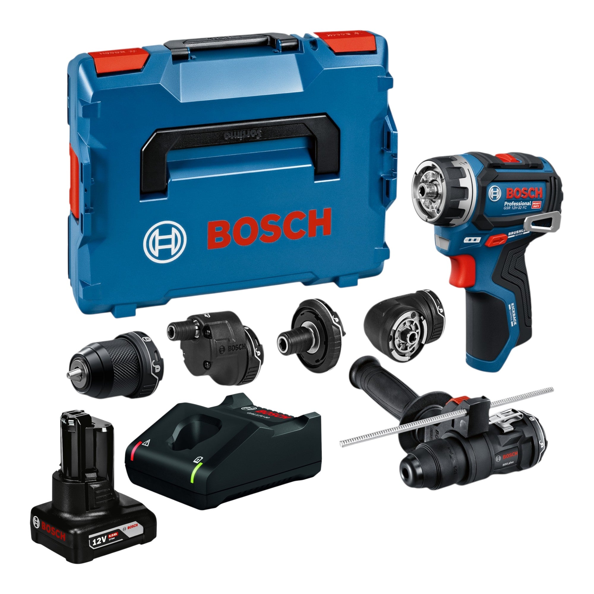 Bosch GSR 12V 32 FC Akku Bohrschrauber 12 V 31 Nm Brushless 1x Akku 6 0 Ah Ladegeraet L Boxx 0 - toolbrothers