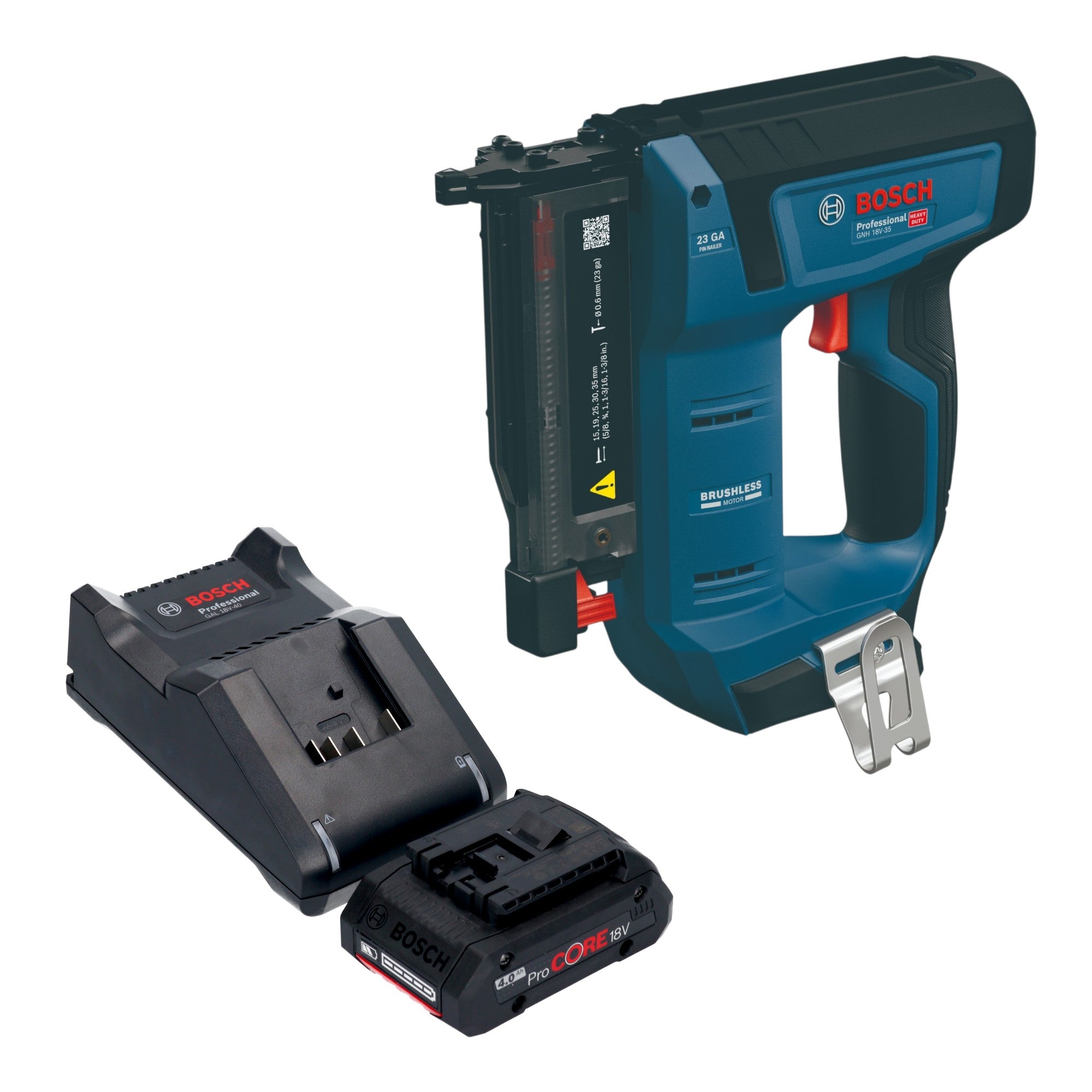 Bosch GNH 18V 35 Akku Holznagler 18 V 0 6 x 15 35 mm Brushless 1x ProCORE Akku 4 0 Ah Ladegeraet 0 - toolbrothers