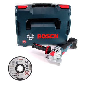 Bosch GWX 18V-10 C Akku Winkelschleifer 18V 125mm brushless X-LOCK + 25x Trennscheiben X-LOCK 125x22,23mm Expert Inox & Metal + L-BOXX