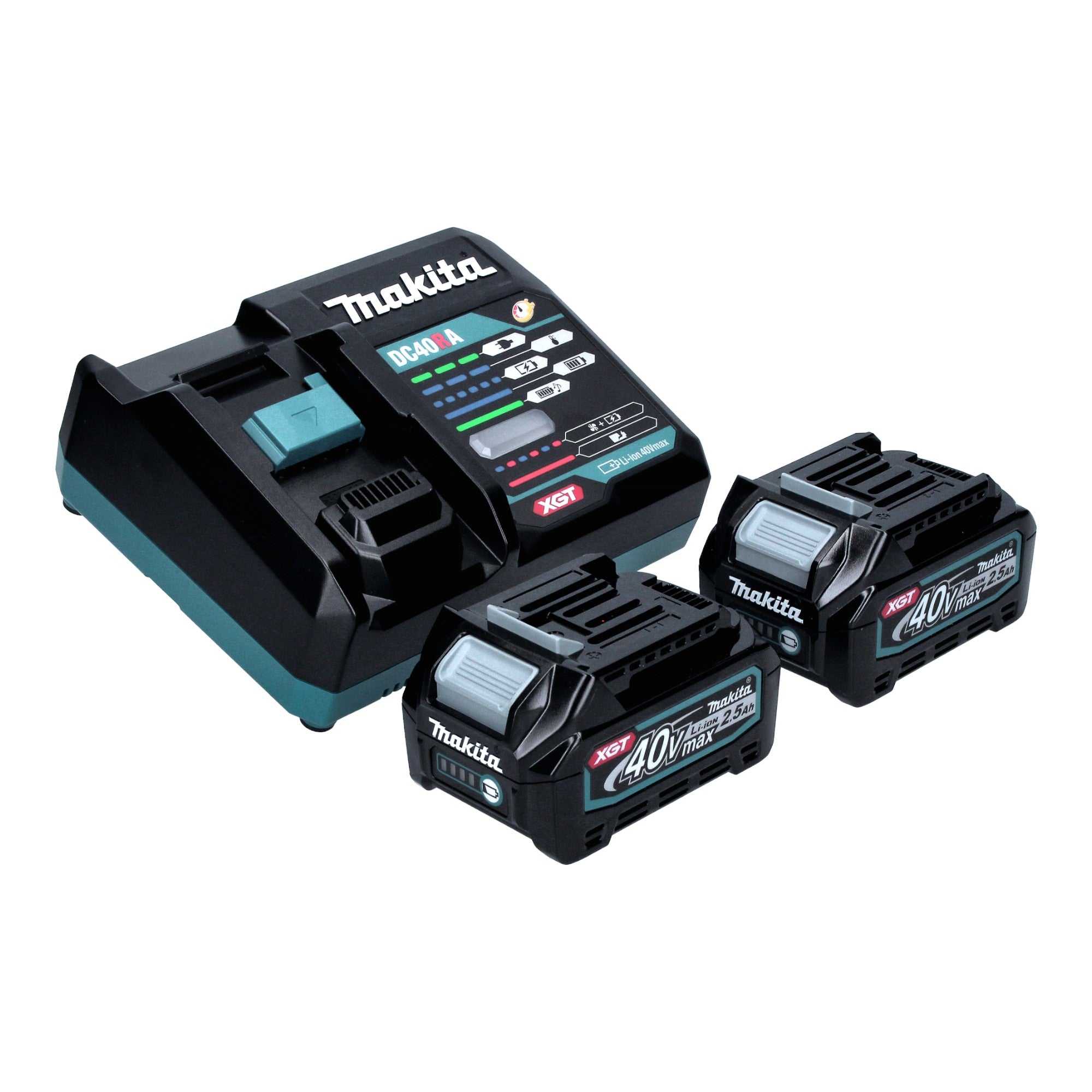 Makita HS 003 GD201 Akku Handkreissaege 40 V max 190 mm Brushless 2x Akku 2 5 Ah Ladegeraet Makpac 3 - toolbrothers
