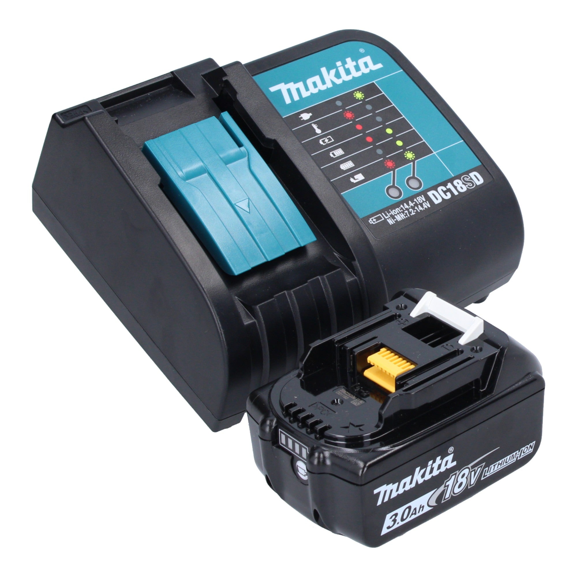 Makita DTM 53 SF1J Akku Multifunktionswerkzeug 18 V OIS Starlock Brushless 1x Akku 3 0 Ah Ladegeraet Makpac 3 - toolbrothers
