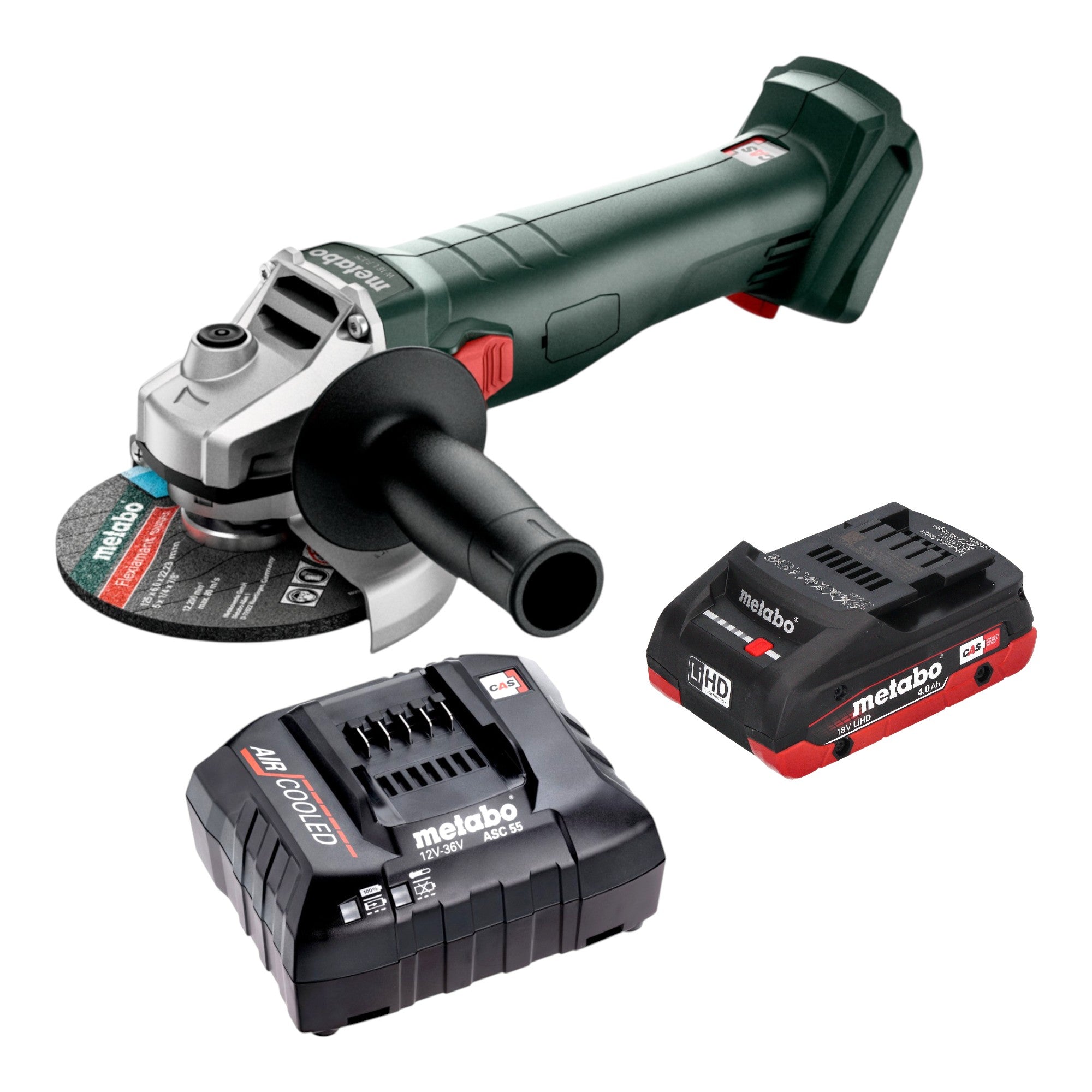 Metabo W 18 7 125 Akku Winkelschleifer 18 V 125 mm 1x LiHD Akku 4 0 Ah Ladegeraet 0 - toolbrothers