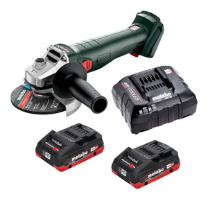 Metabo W 18 7-125 Akku Winkelschleifer 18 V 125 mm + 2x LiHD Akku 4,0 Ah + Ladegerät