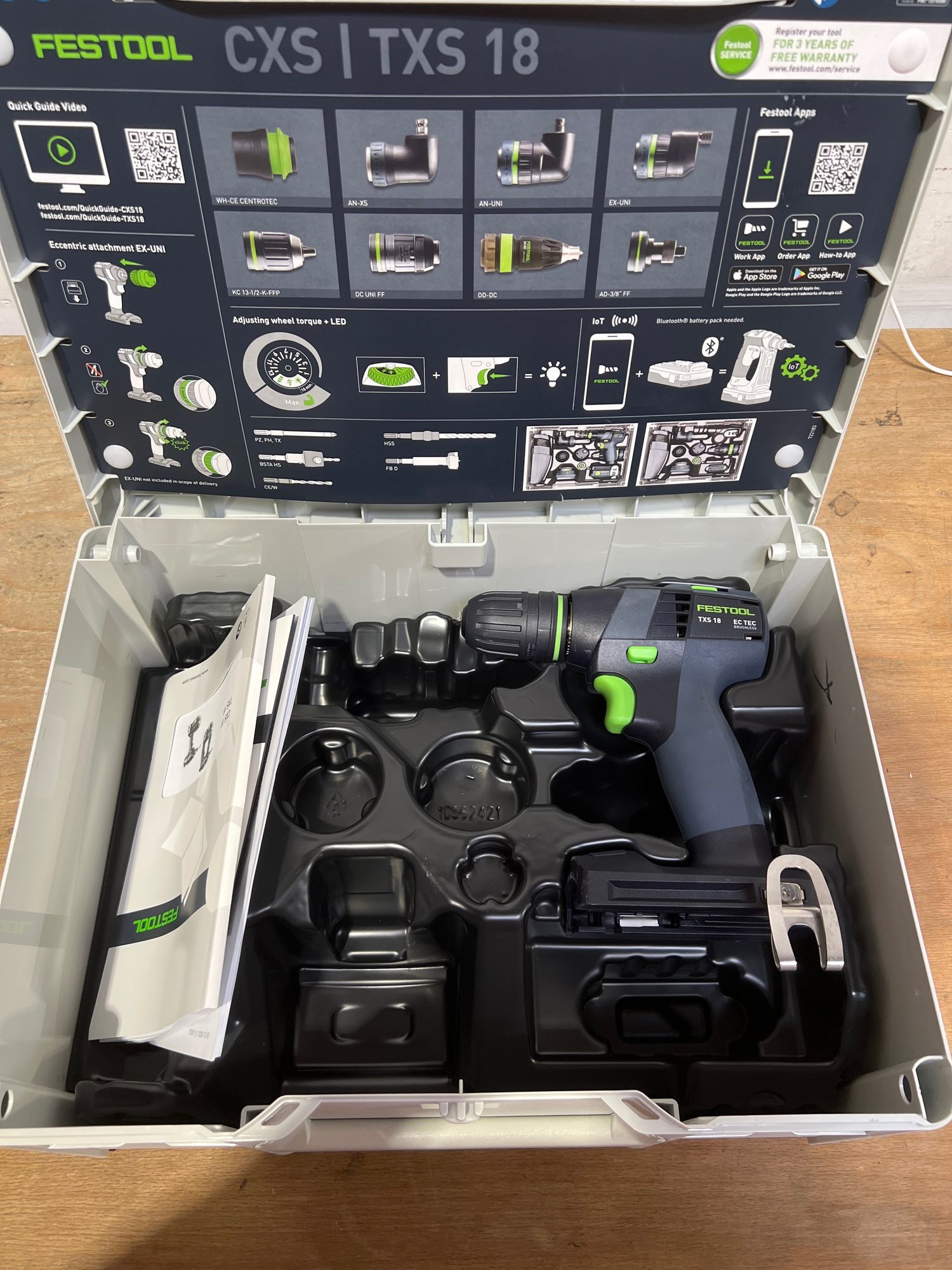 Festool TXS 18 Basic Akku Bohrschrauber 18 V 40 Nm Brushless 576894 Systainer ohne Akku ohne Ladegeraet Neuwertig 1 - toolbrothers