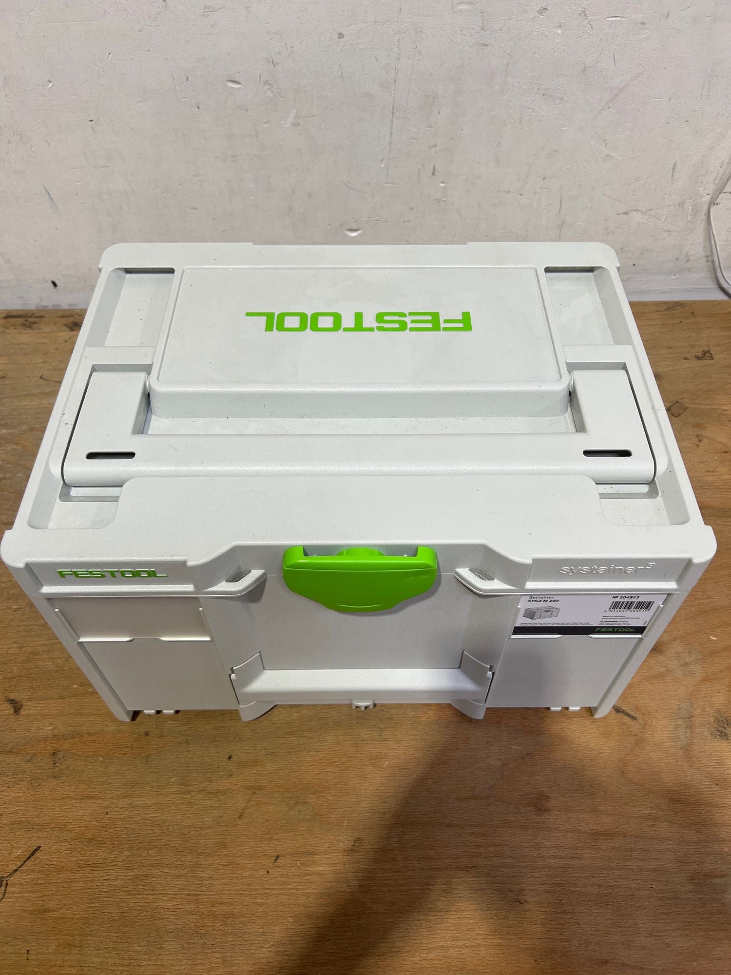 Festool Systainer SYS3 M 237 204843 21 4 Liter 396x296x237mm Werkzeugkoffer koppelbar Beschaedigt 0 - toolbrothers