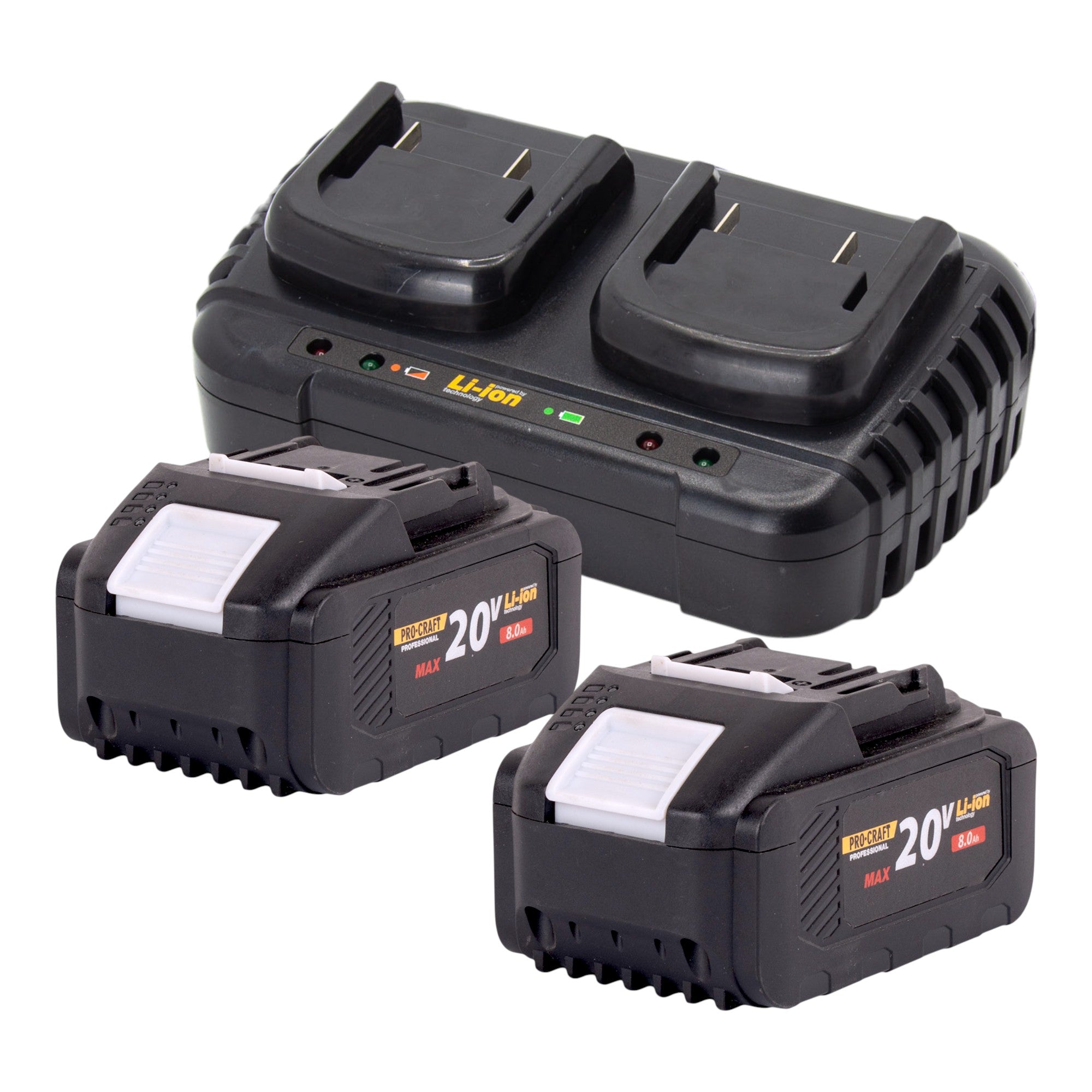 Procraft PTA 41 BB Akku Freischneider 40 V 2x 20 V 420 mm Brushless 2x Akku 8 0 Ah Ladegeraet 2 - toolbrothers