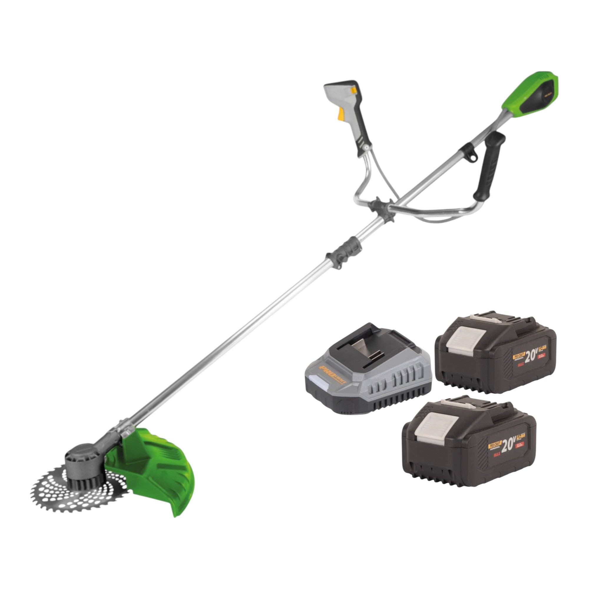 Procraft PTA 31 BB Akku Freischneider 20 V 420 mm Brushless 2x Akku 8 0 Ah Ladegeraet 0 - toolbrothers