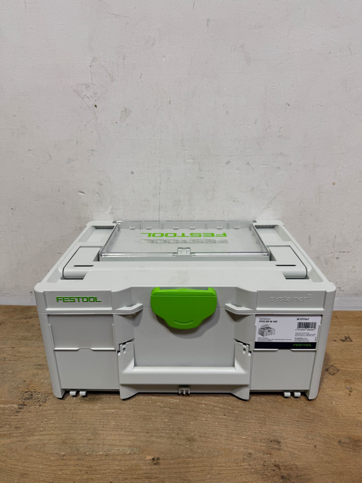 Festool SYS3 DF M 187 Systainer Werkzeugkoffer mit Deckelfach 577347 396 x 296 x 187 mm 15 9 l koppelbar Gebraucht 1 - toolbrothers