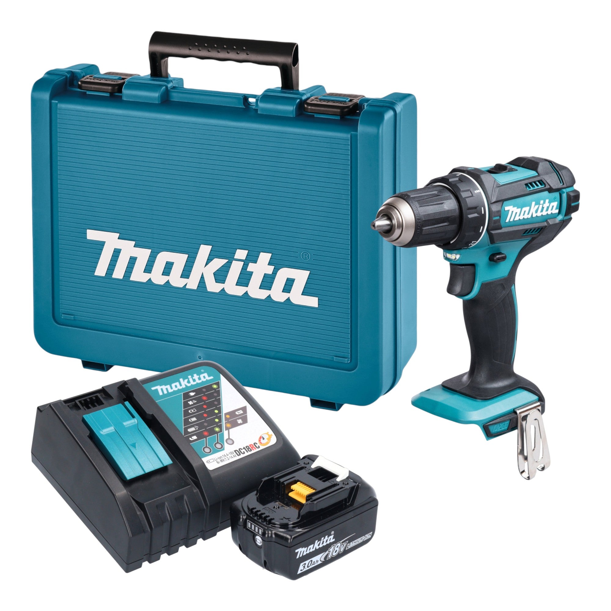 Makita DDF 482 RF1E Akku Bohrschrauber 18 V 62 Nm 1x Akku 3 0 Ah Ladegeraet Koffer 0 - toolbrothers