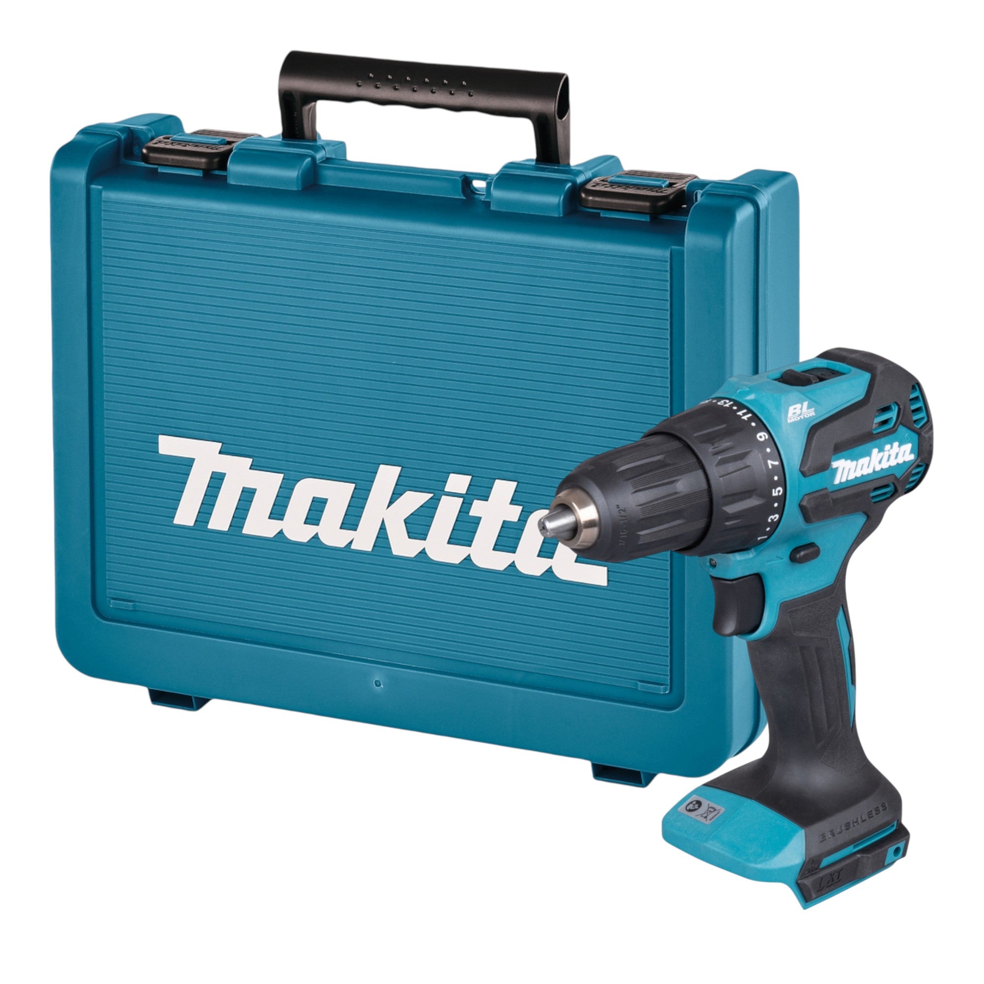 Makita DHP 490 ZE Akku Schlagbohrschrauber 18 V 65 Nm Brushless Koffer ohne Akku ohne Ladegeraet 0 - toolbrothers