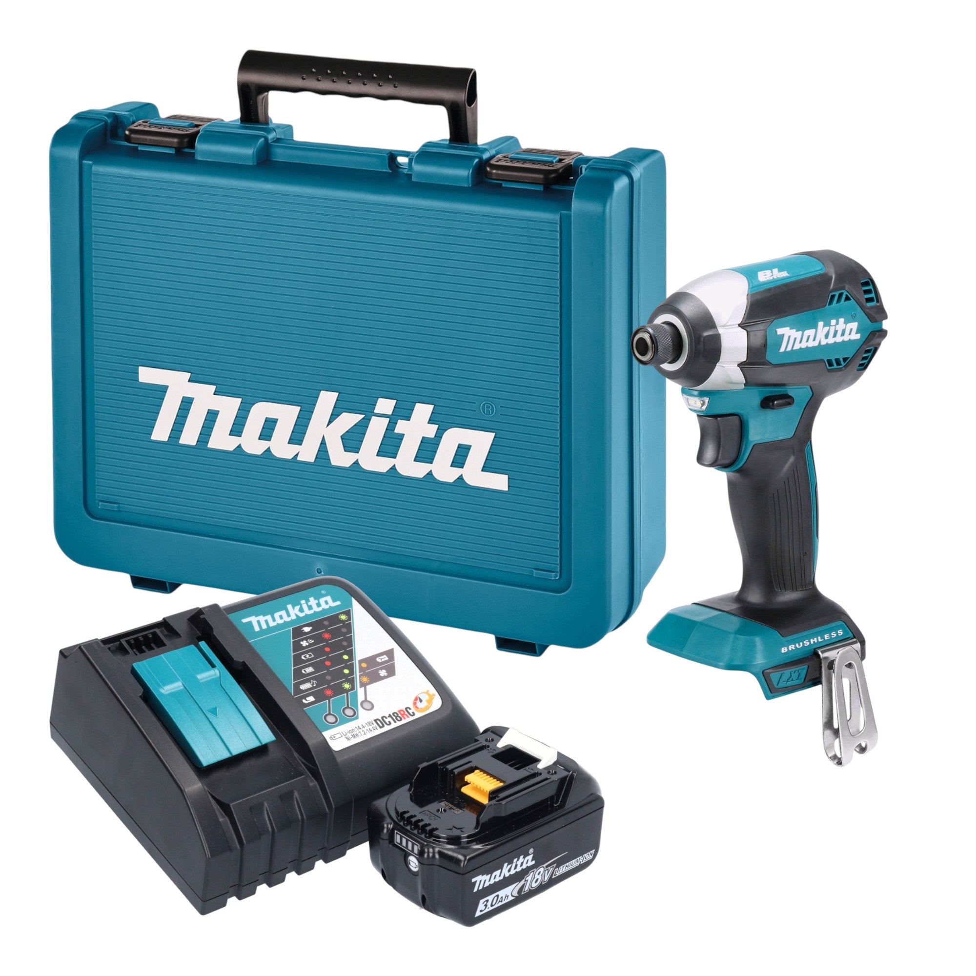 Makita DTD 153 RF1E Akku Schlagschrauber 18 V 170 Nm 1 4 Brushless 1x Akku 3 0 Ah Ladegeraet Koffer 0 - toolbrothers
