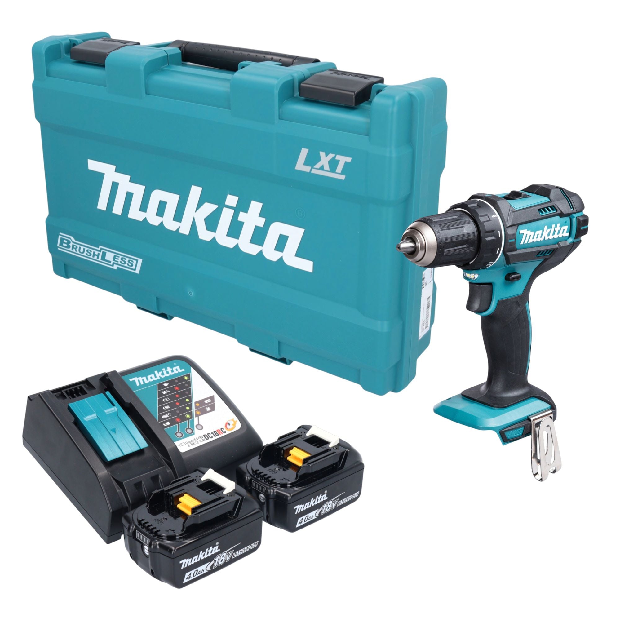 Makita DDF 482 RMK Akku Bohrschrauber 18 V 62 Nm 2x Akku 4 0 Ah Ladegeraet Koffer 0 - toolbrothers
