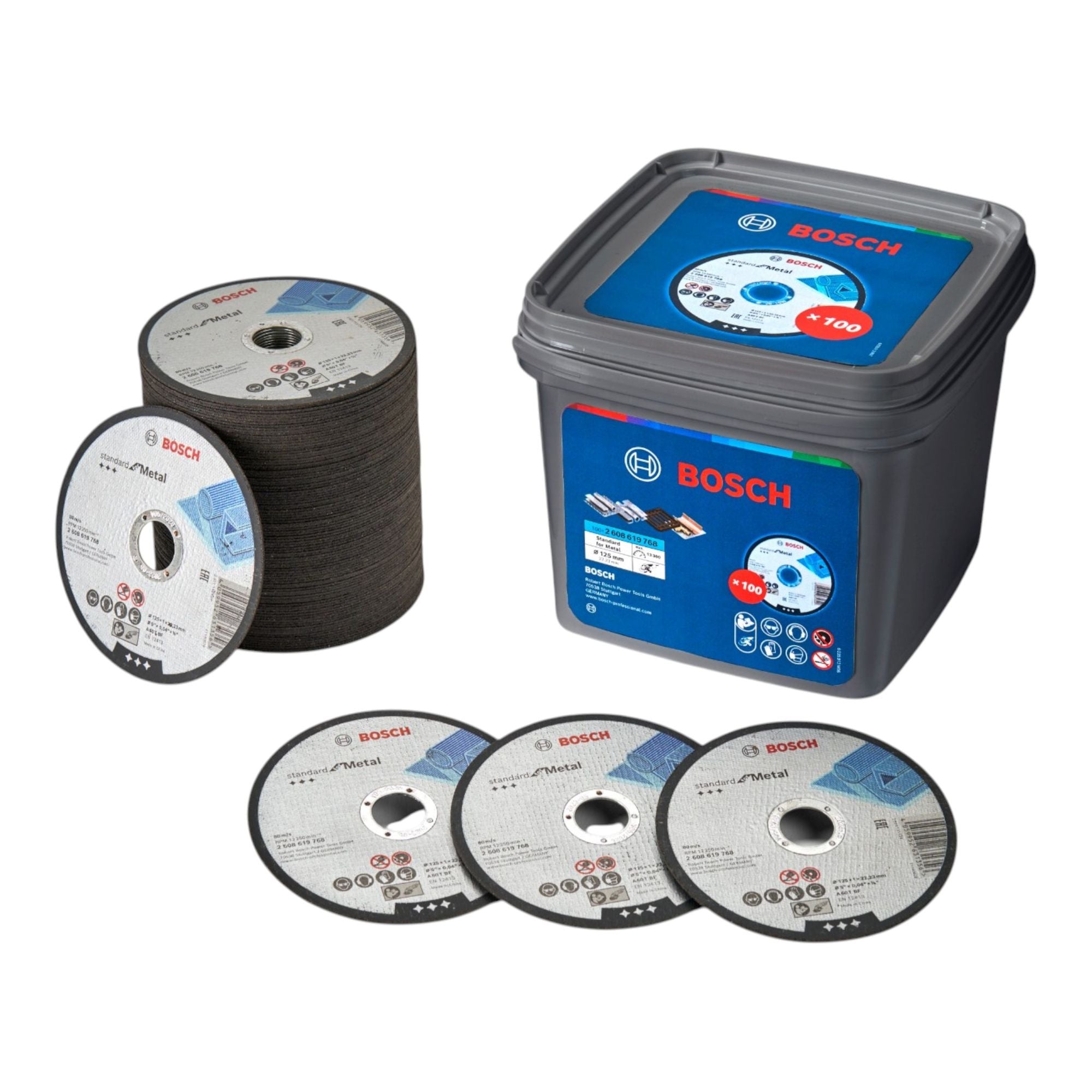 Bosch Standard for Metal Trennscheiben Set 125 x 1 0 mm 100 Stueck 061599765G im Eimer 0 - toolbrothers