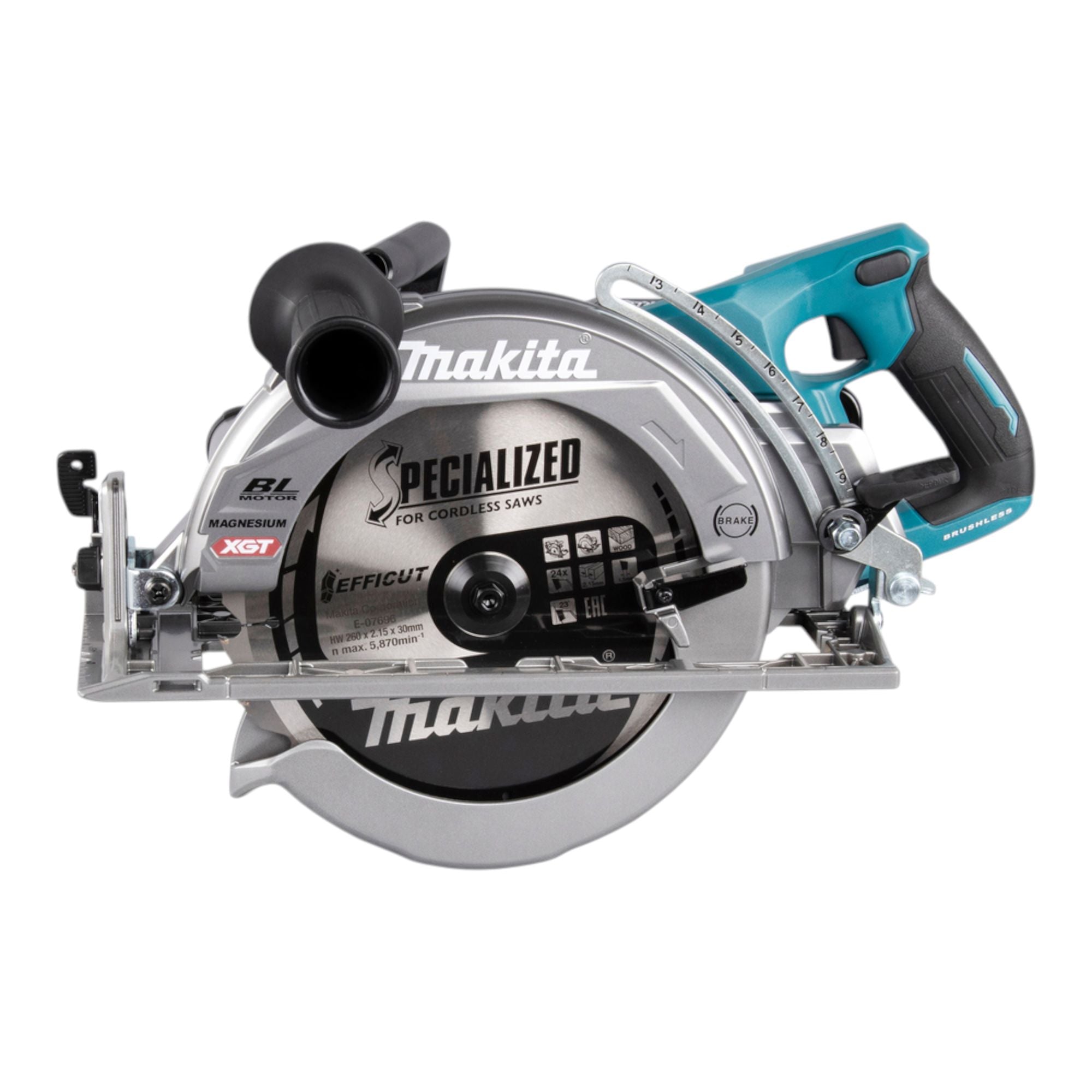 Makita RS 002 GU1 Akku Handkreissaege 40 V max 260 mm Brushless 1x Akku 4 0 Ah ohne Ladegeraet 1 - toolbrothers
