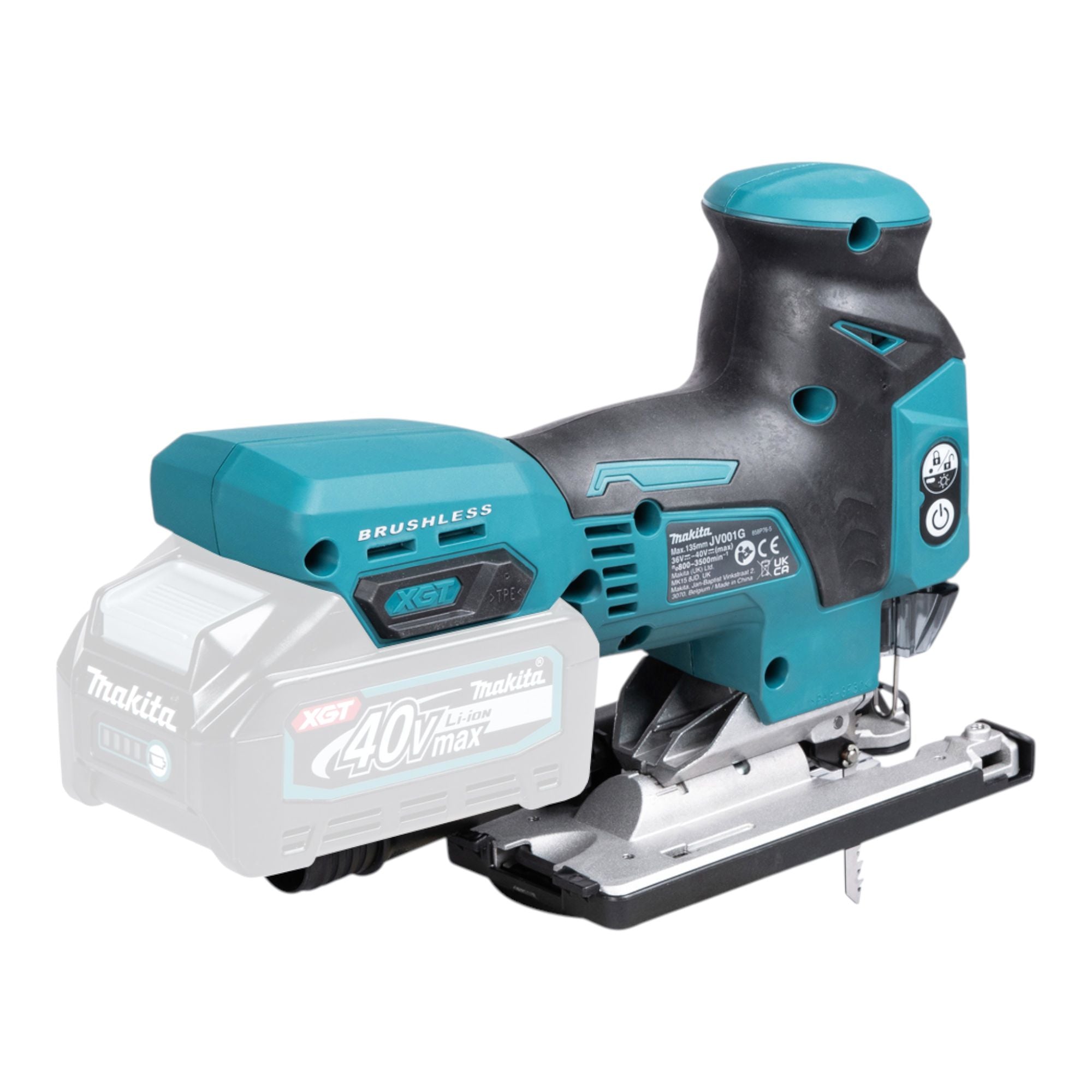 Makita JV 001 GU101 Akku Stichsaege 40 V max 135 mm Brushless 1x Akku 4 0 Ah Ladegeraet 2 - toolbrothers