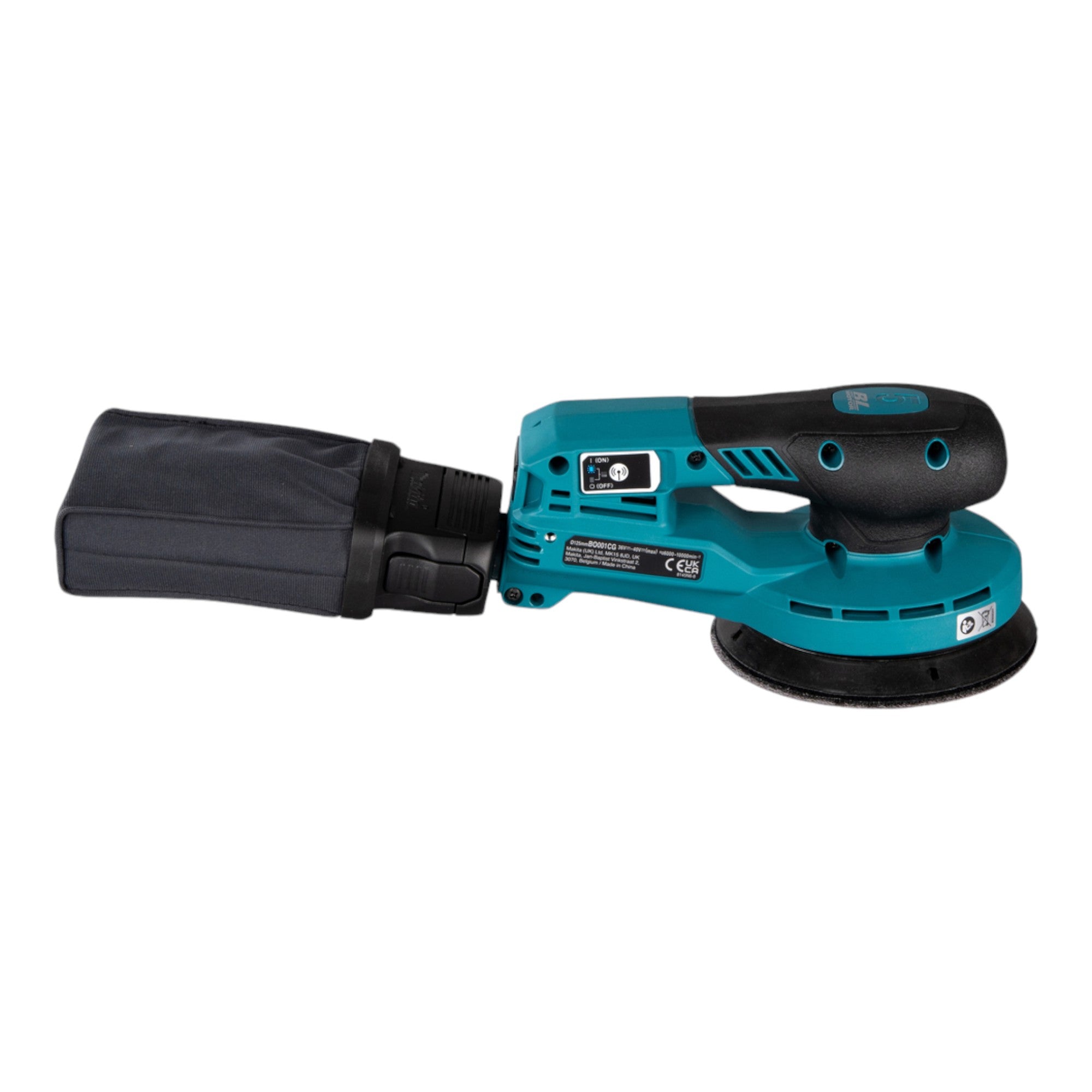 Makita BO 001 CGU1 Akku Exzenterschleifer 40 V max 125 mm 5 0 mm Hub Brushless 1x Akku 4 0 Ah ohne Ladegeraet 4 - toolbrothers