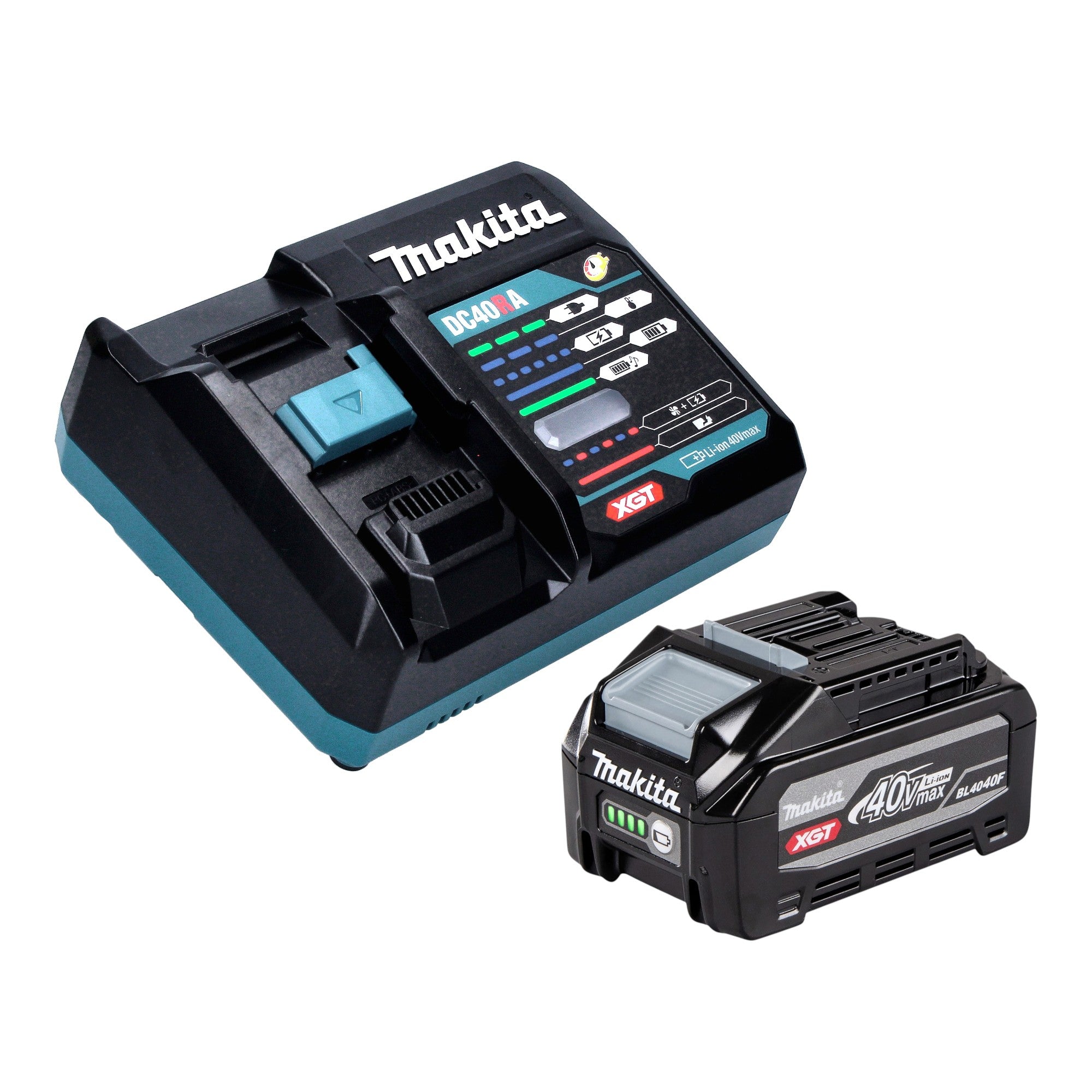 Makita BO 001 CGU101 Akku Exzenterschleifer 40 V max 125 mm 5 0 mm Hub Brushless 1x Akku 4 0 Ah Ladegeraet 3 - toolbrothers