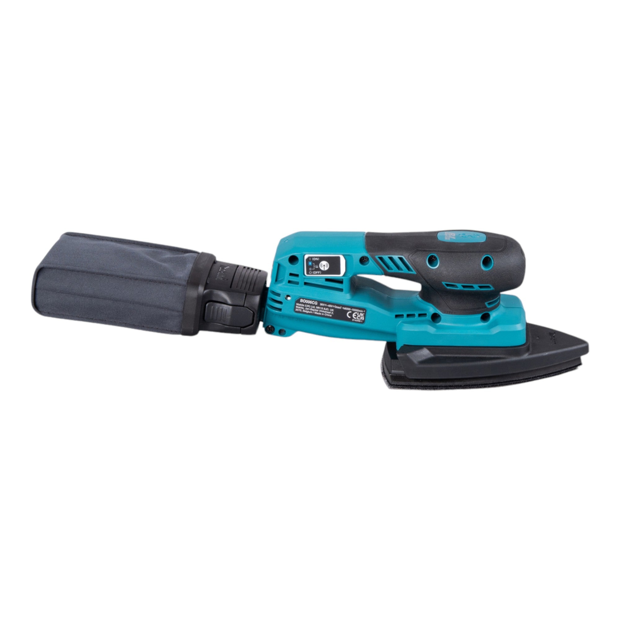 Makita BO 006 CGU101 Akku Deltaschleifer 40 V max 100 x 150 mm 3 0 mm Hub Brushless 1x Akku 4 0 Ah Ladegeraet 4 - toolbrothers