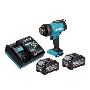 Makita HG 001 GU201 Akku Heißluftgebläse 40 V max. 600 °C + 2x Akku 4,0 Ah + Ladegerät + Koffer