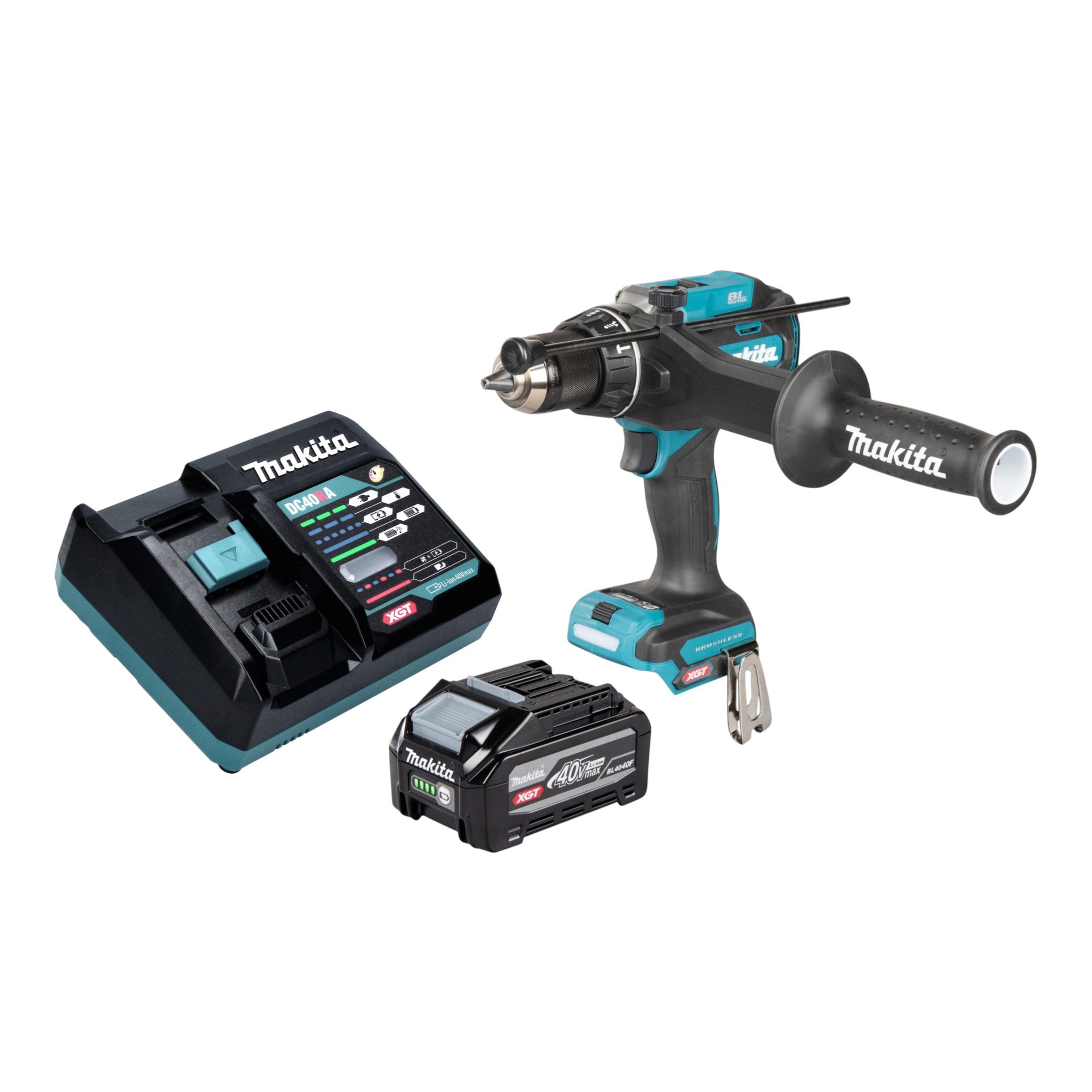 Makita HP 003 GU101 Akku Schlagbohrschrauber 40 V max 180 Nm Brushless 1x Akku 4 0 Ah Ladegeraet 0 - toolbrothers