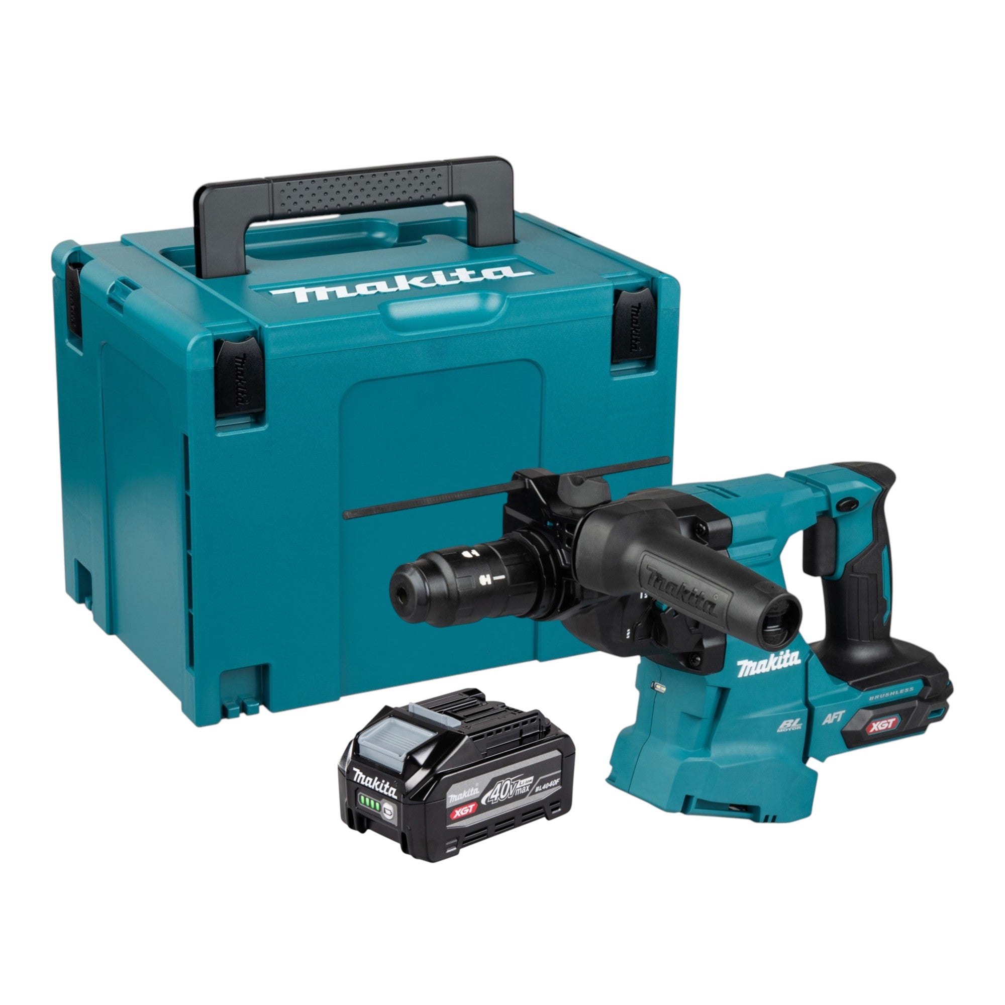Makita HR 012 GU101 Akku Kombihammer 40 V max 3 3 J SDS plus Brushless 1x Akku 4 0 Ah Makpac ohne Ladegeraet 0 - toolbrothers