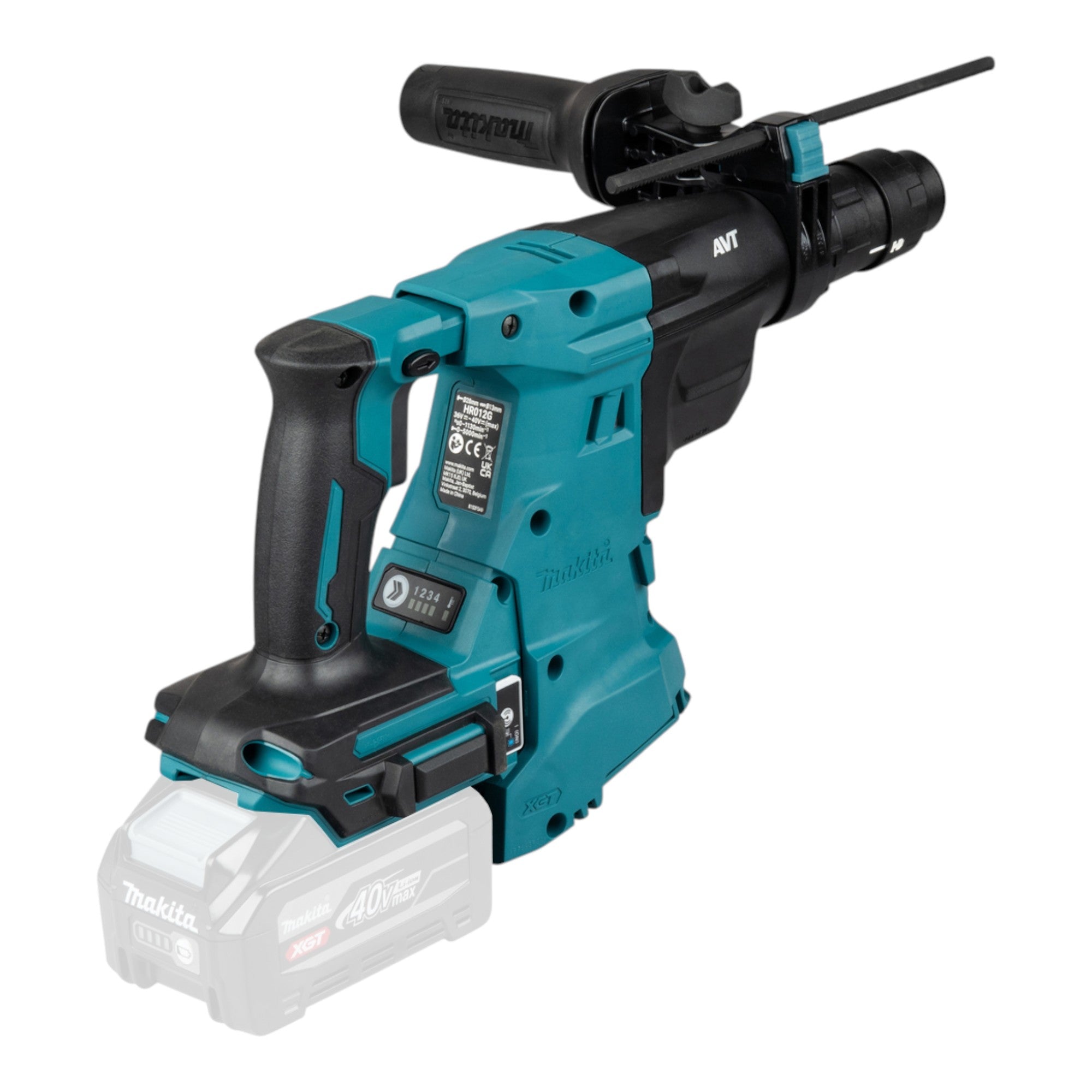Makita HR 012 GU101 Akku Kombihammer 40 V max 3 3 J SDS plus Brushless 1x Akku 4 0 Ah Makpac ohne Ladegeraet 2 - toolbrothers