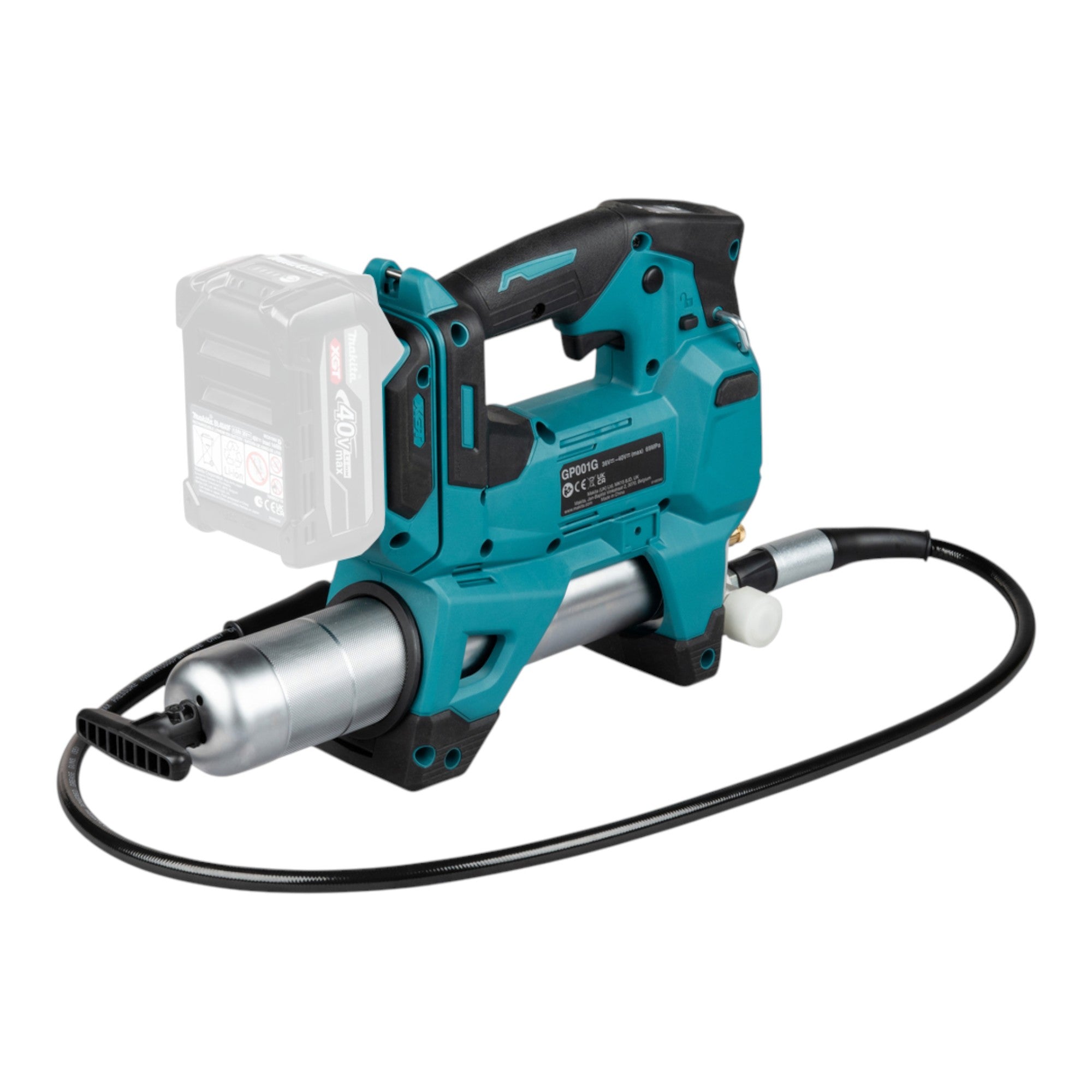Makita GP 001 GU201 Akku Fettpresse 40 V max 690 bar Brushless 2x Akku 4 0 Ah Ladegeraet 2 - toolbrothers