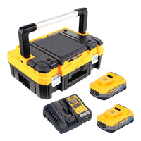 DeWalt DCB 1104 P2T Akku Starter Set 18 V mit 2x Akku 5 0 Ah DCB 1104 Ladegeraet TSTAK 0 - toolbrothers