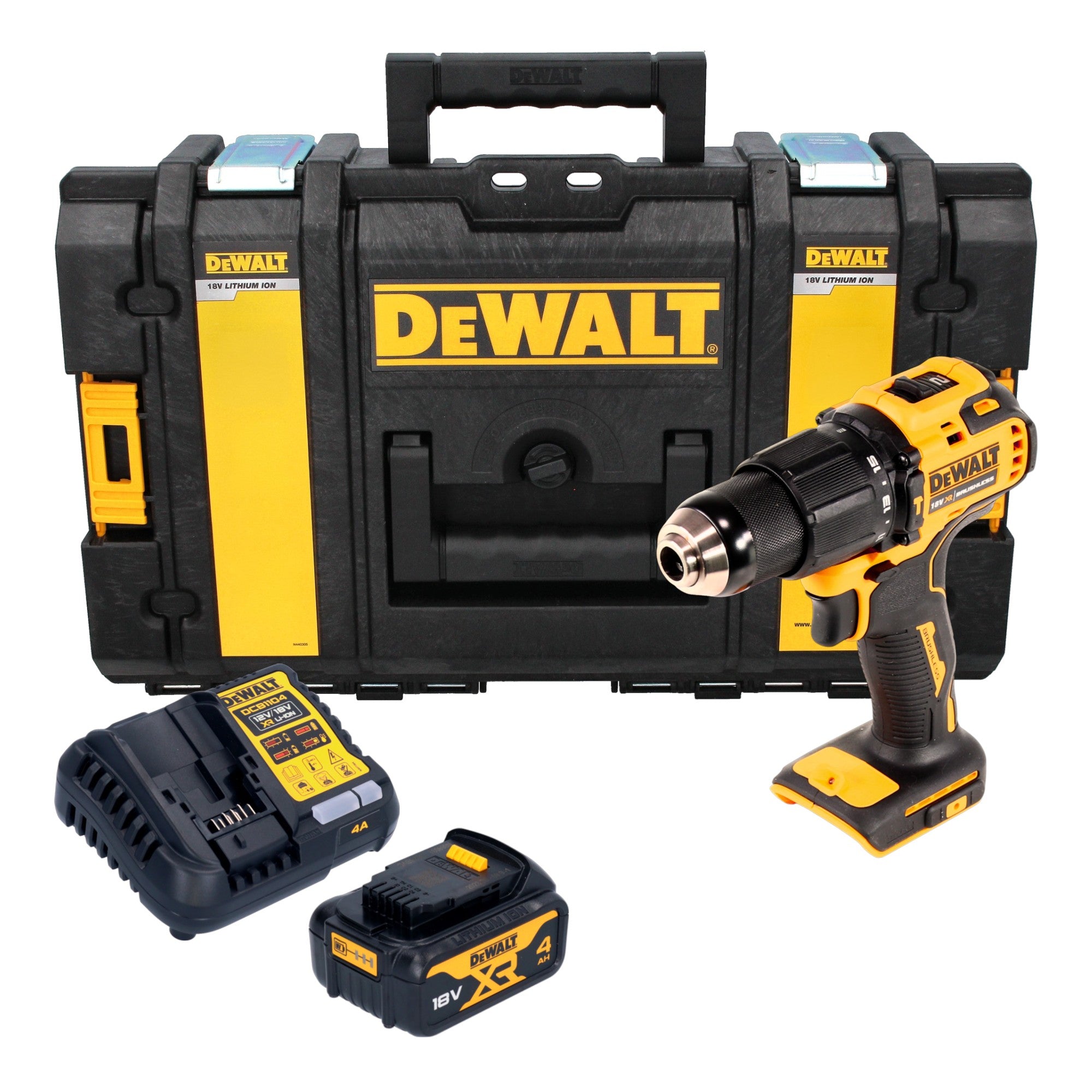 DeWalt DCD 709 M1 Akku Schlagbohrschrauber 18 V 65 Nm 1x Akku 4 0 Ah Ladegeraet Tough Box 0 - toolbrothers