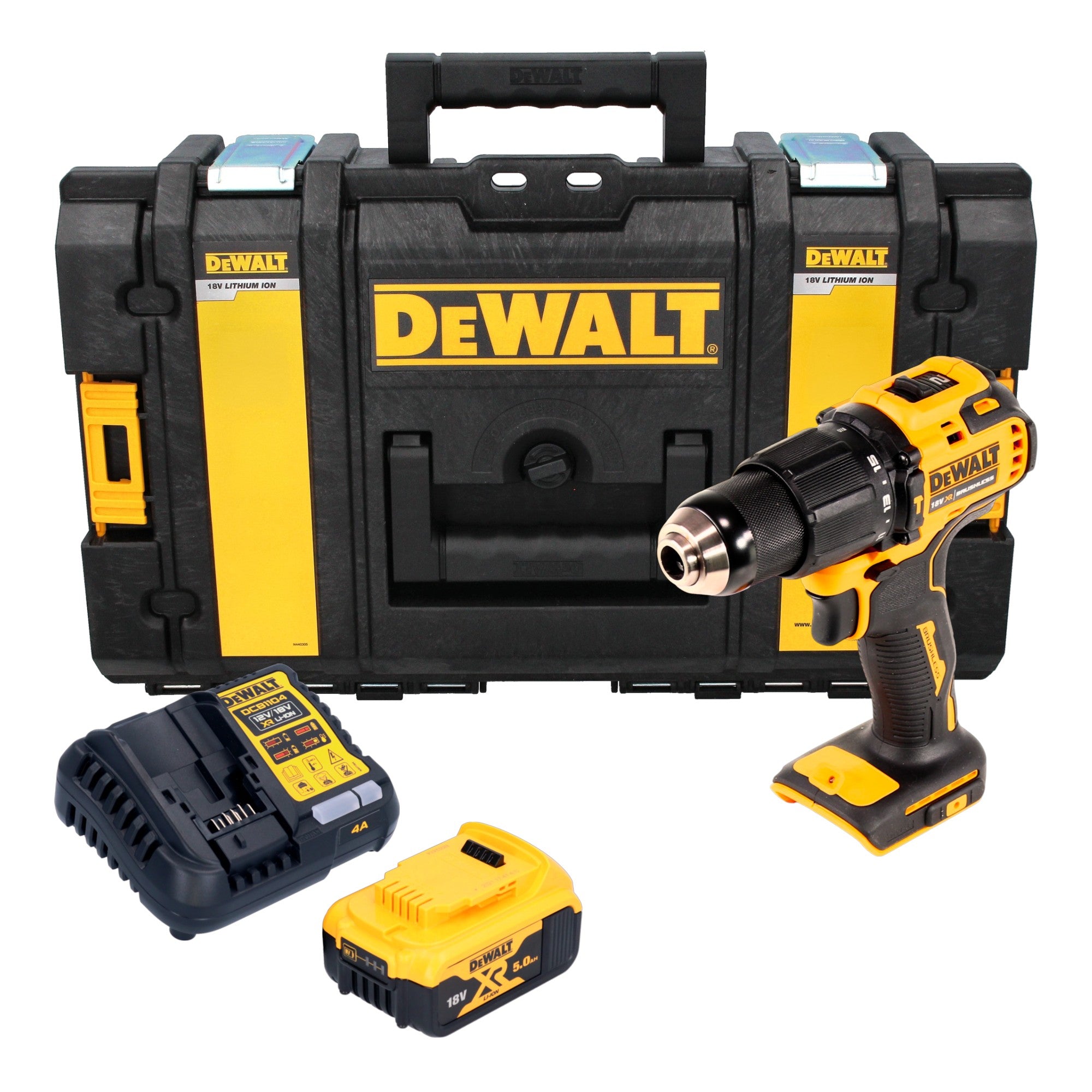 DeWalt DCD 709 P1 Akku Schlagbohrschrauber 18 V 65 Nm 1x Akku 5 0 Ah Ladegeraet Tough Box 0 - toolbrothers