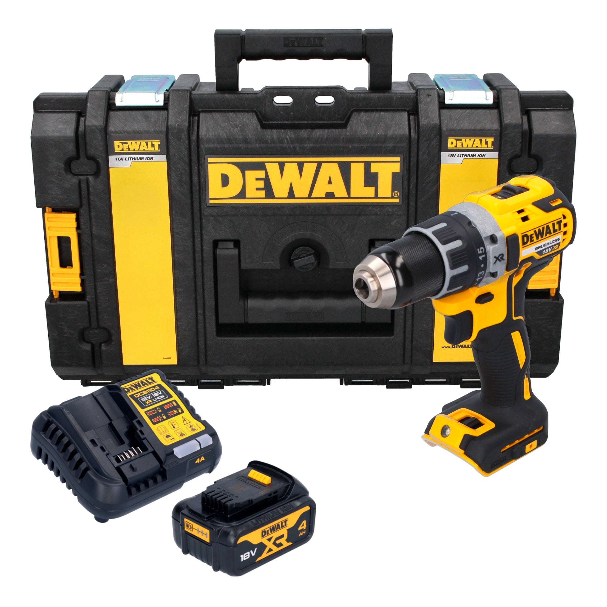 DeWalt DCD 791 M1 Akku Bohrschrauber 18 V 70 Nm Brushless 1x Akku 4 0 Ah Ladegeraet Tough Box 0 - toolbrothers