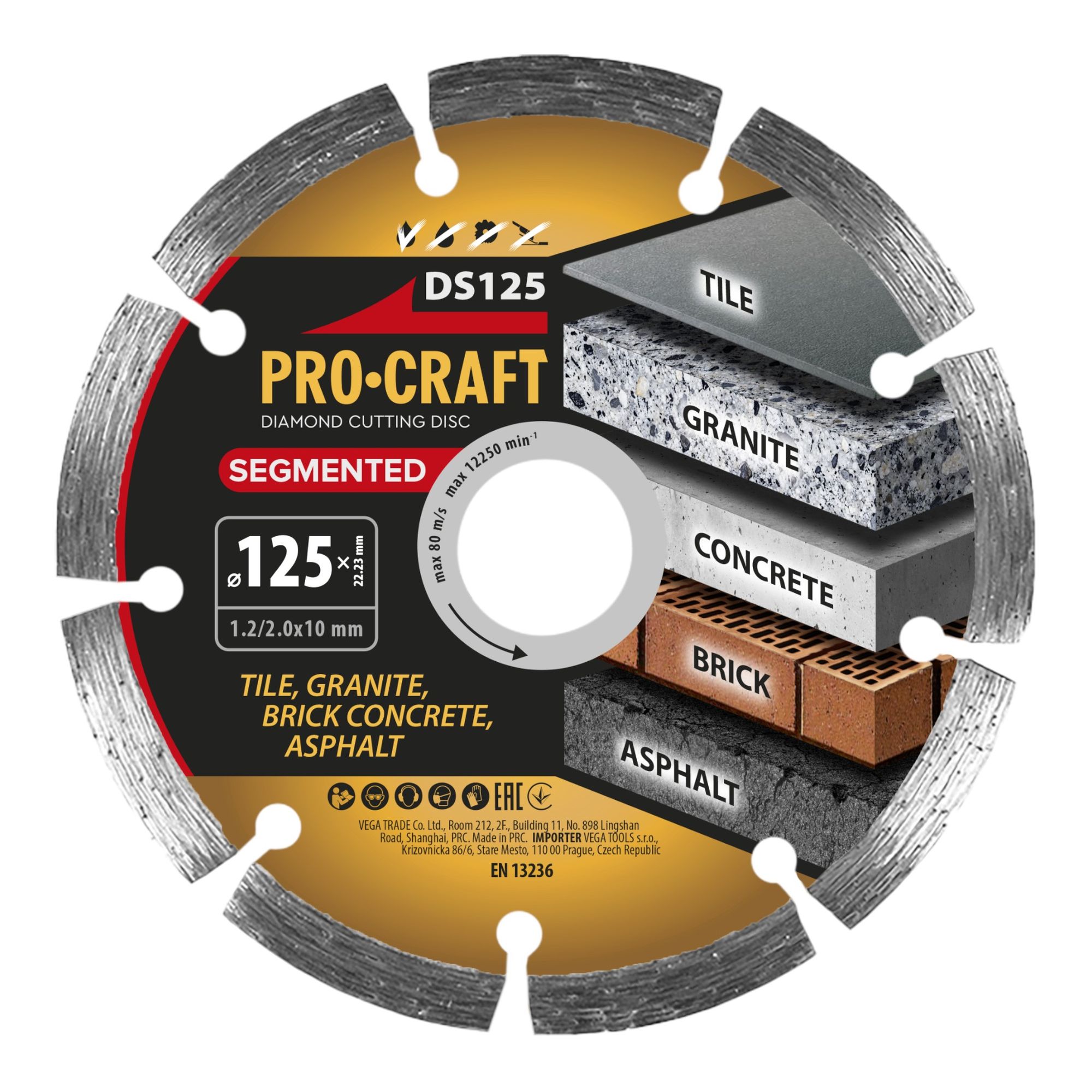 Procraft DS125 Diamanttrennscheibe 125 x 22 23 mm 1 - toolbrothers