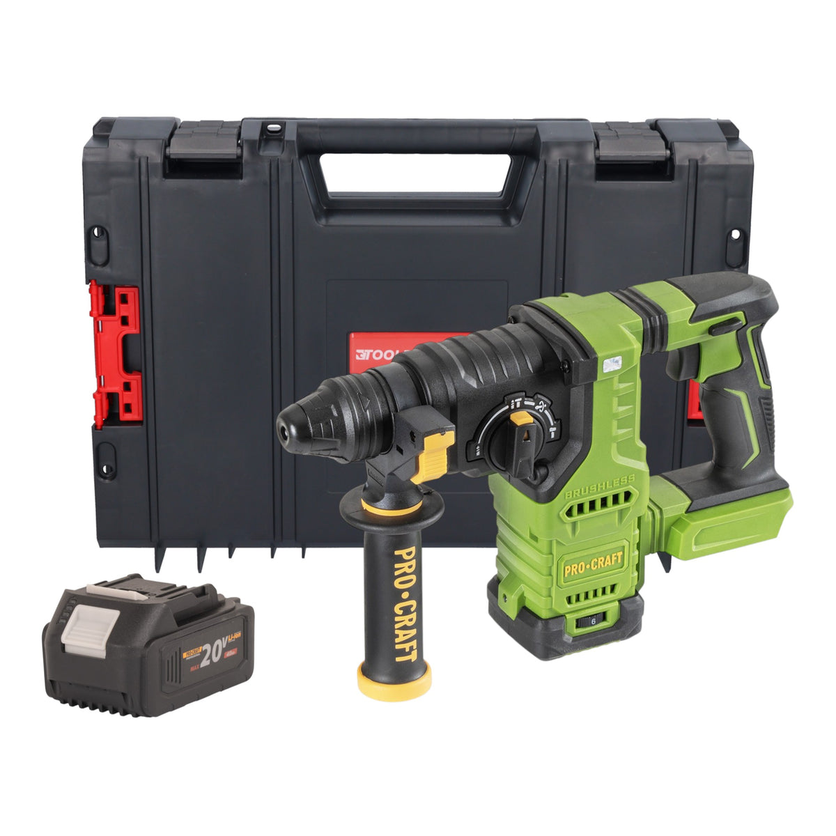 Procraft PHA30bb Trapano a percussione a batteria 20 V 2,8 J SDS plus Brushless Solo - senza batteria, senza caricabatteria