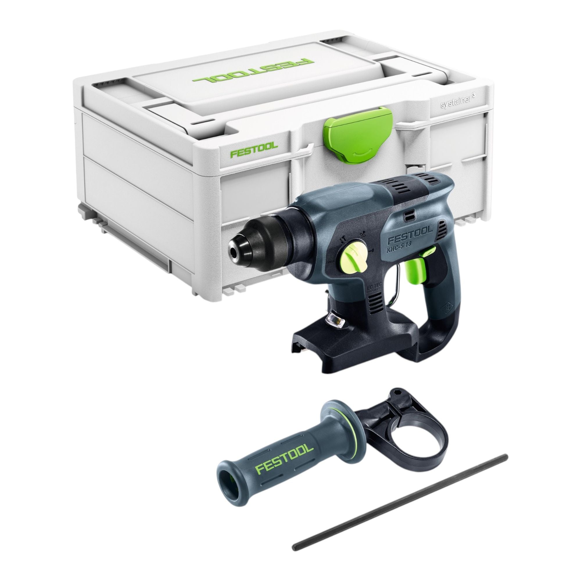 Festool KHC S 18 Basic Akku Kombihammer 18 V 1 7 J SDS plus 578747 Systainer ohne Akku ohne Ladegeraet 0 - toolbrothers
