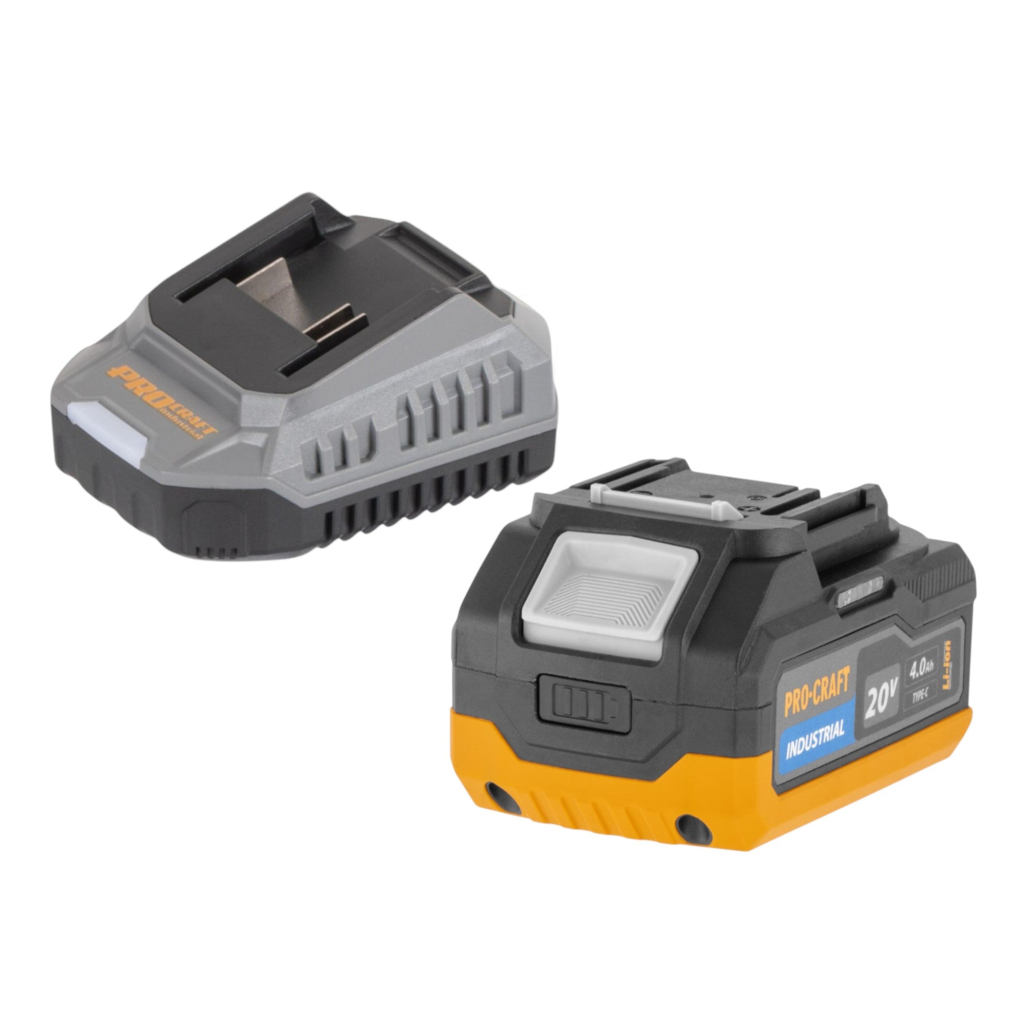 Procraft Industrial AG125Abb Akku Winkelschleifer 20 V 125 mm Brushless 1x Akku 4 0 Ah Ladegeraet RHINO Toolcase 4 - toolbrothers