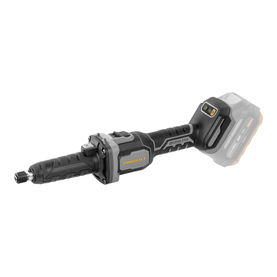 Procraft Industrial DG20A-BB Smerigliatrice diritta a batteria 20 V 6 mm Brushless Solo - senza batteria, senza caricabatteria